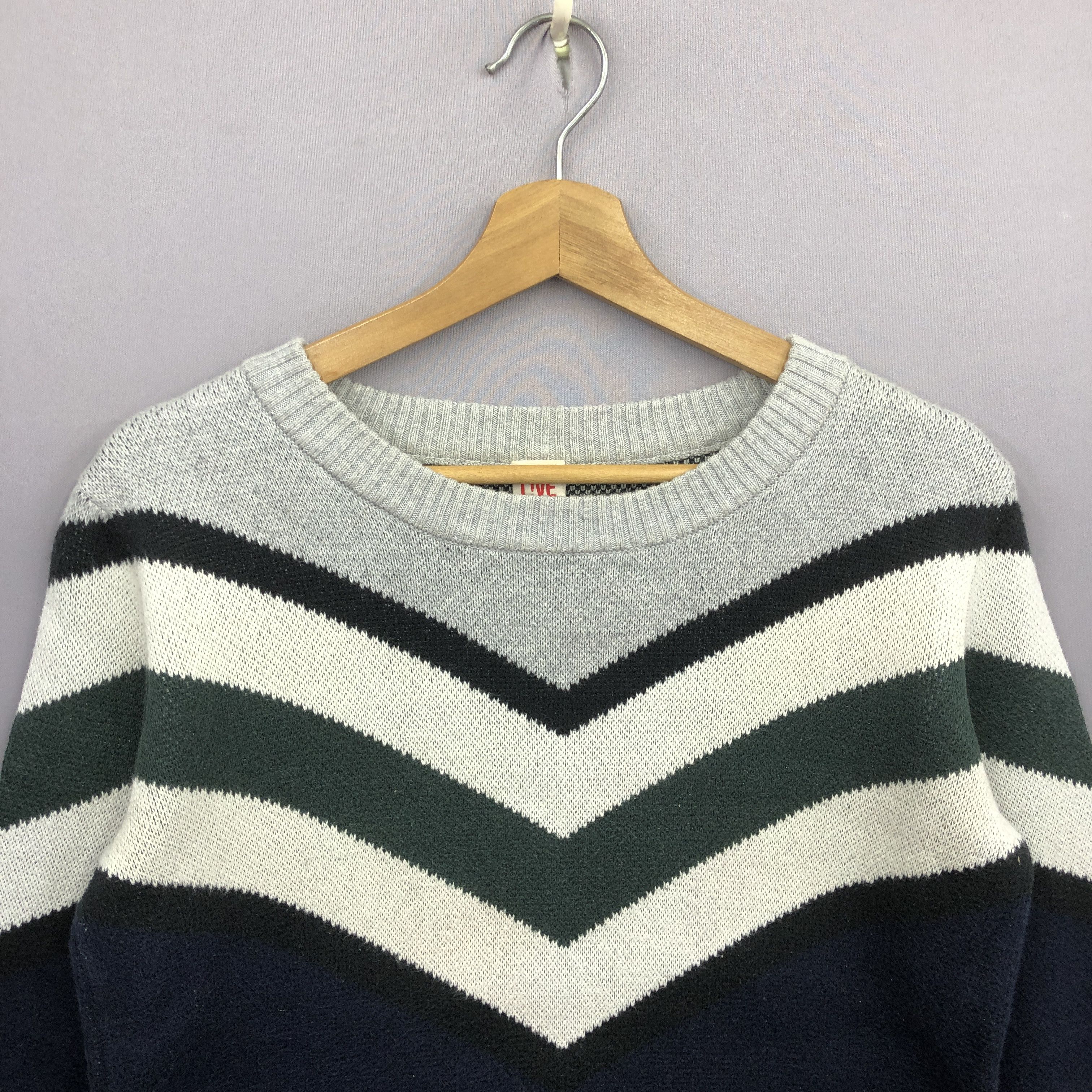 Lacoste × Vintage Vintage Lacoste Knit Sweater 90s Pattern Sweatshirt Jumper Size US S / EU 44-46 / 1 - 3 Thumbnail