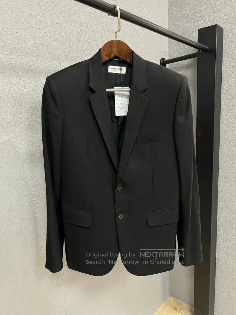 Saint Laurent Paris Saint Laurent Paris Classic Black Double-breasted V-neck S Size US M / EU 48-50 / 2 - 1 Thumbnail