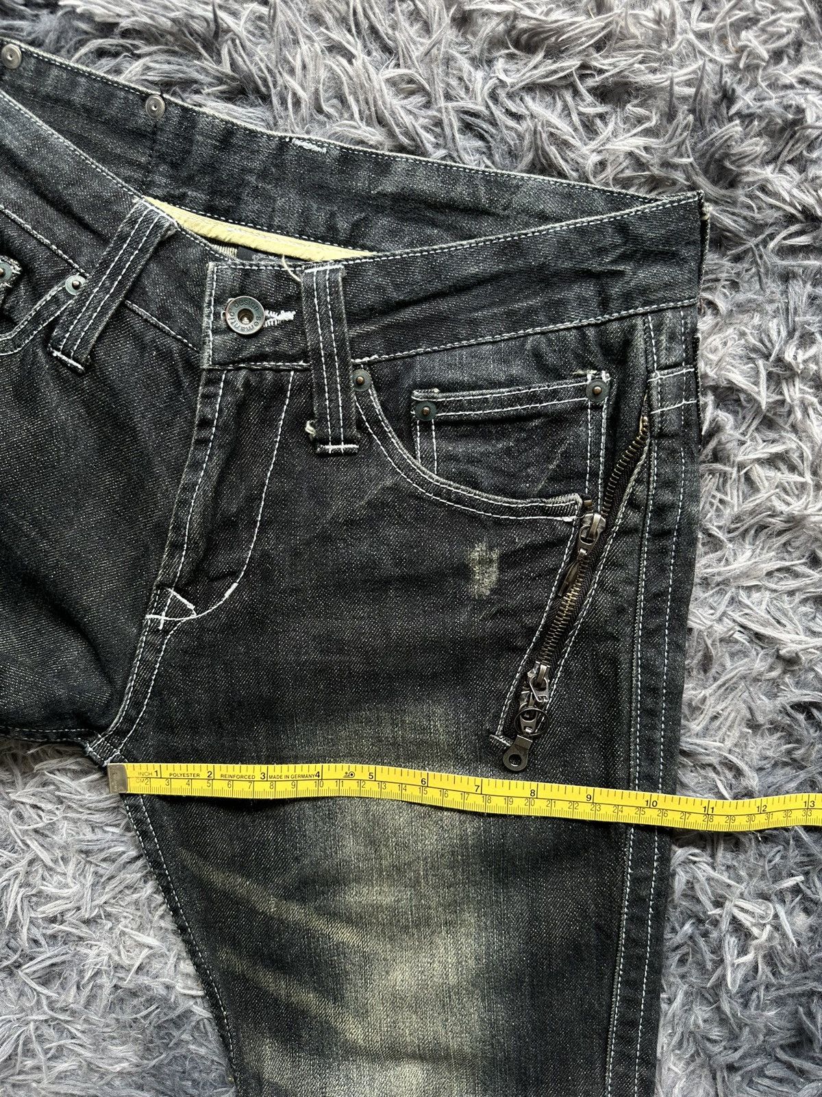 semanticdesign Early 00's Semanticdesign - J-rock whiskered jeans Size US 30 / EU 46 - 19 Thumbnail