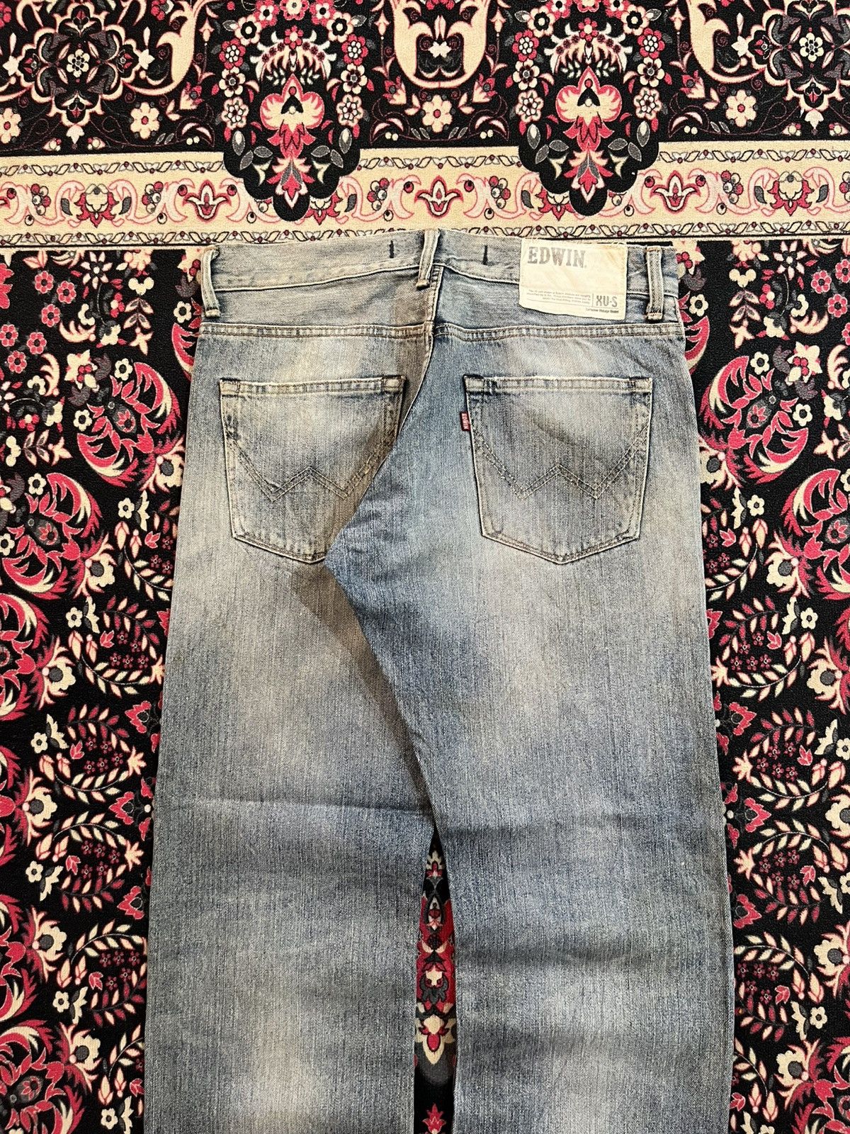 Edwin Vintage Edwin XVS Light Blue Washed Straight Leg Jeans Size US 32 / EU 48 - 5 Thumbnail