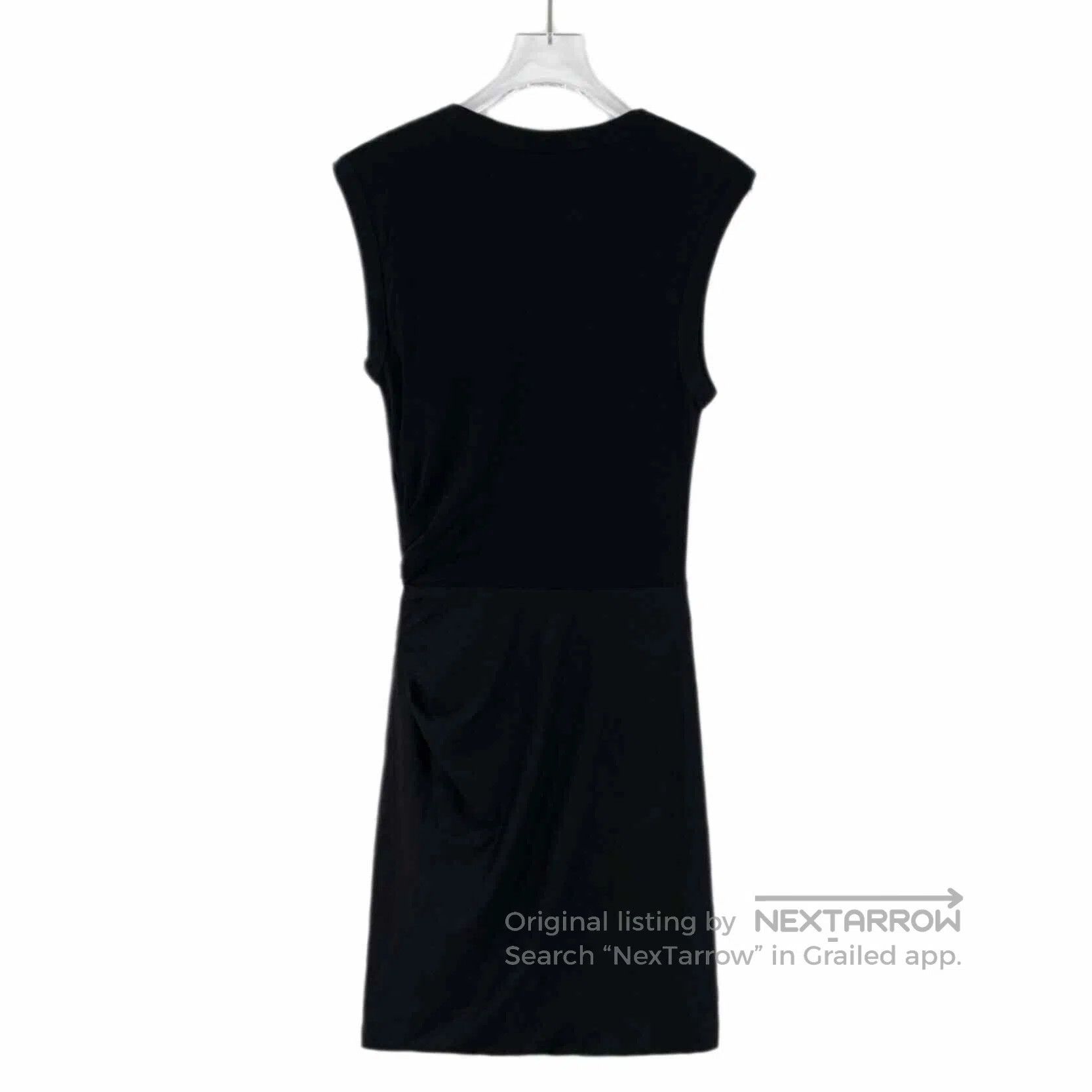 Alexander Wang Alexander Wang Black Pleated Design Round Neck Sleeveless Size XS / US 0-2 / IT 36-38 - 2 Thumbnail