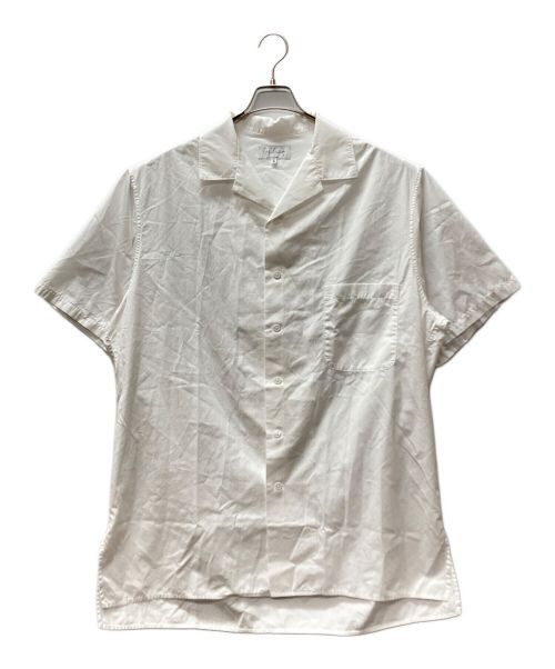 image of Yohji Yamamoto Pour Homme Open Collar Shirt in White, Men's (Size Medium)