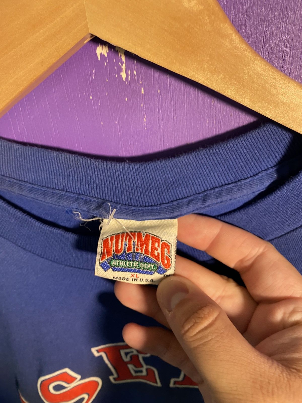 Nutmeg Vintage 90s Nutmeg baseball hall of fame t-shirt Size US XL / EU 56 / 4 - 4 Thumbnail