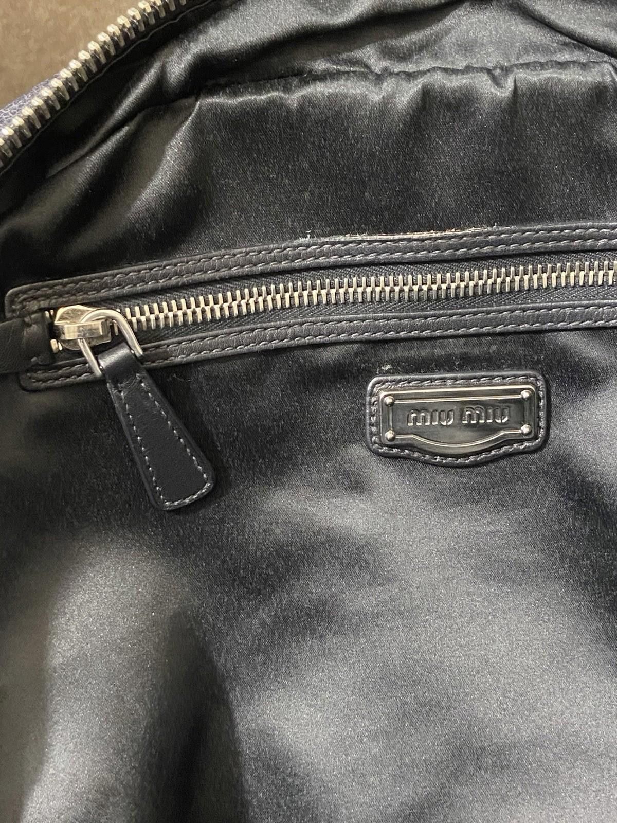 Miu Miu Rare Miu Miu Black Leather Laser Cutout Bowling Tote Handbag Size ONE SIZE - 10 Thumbnail