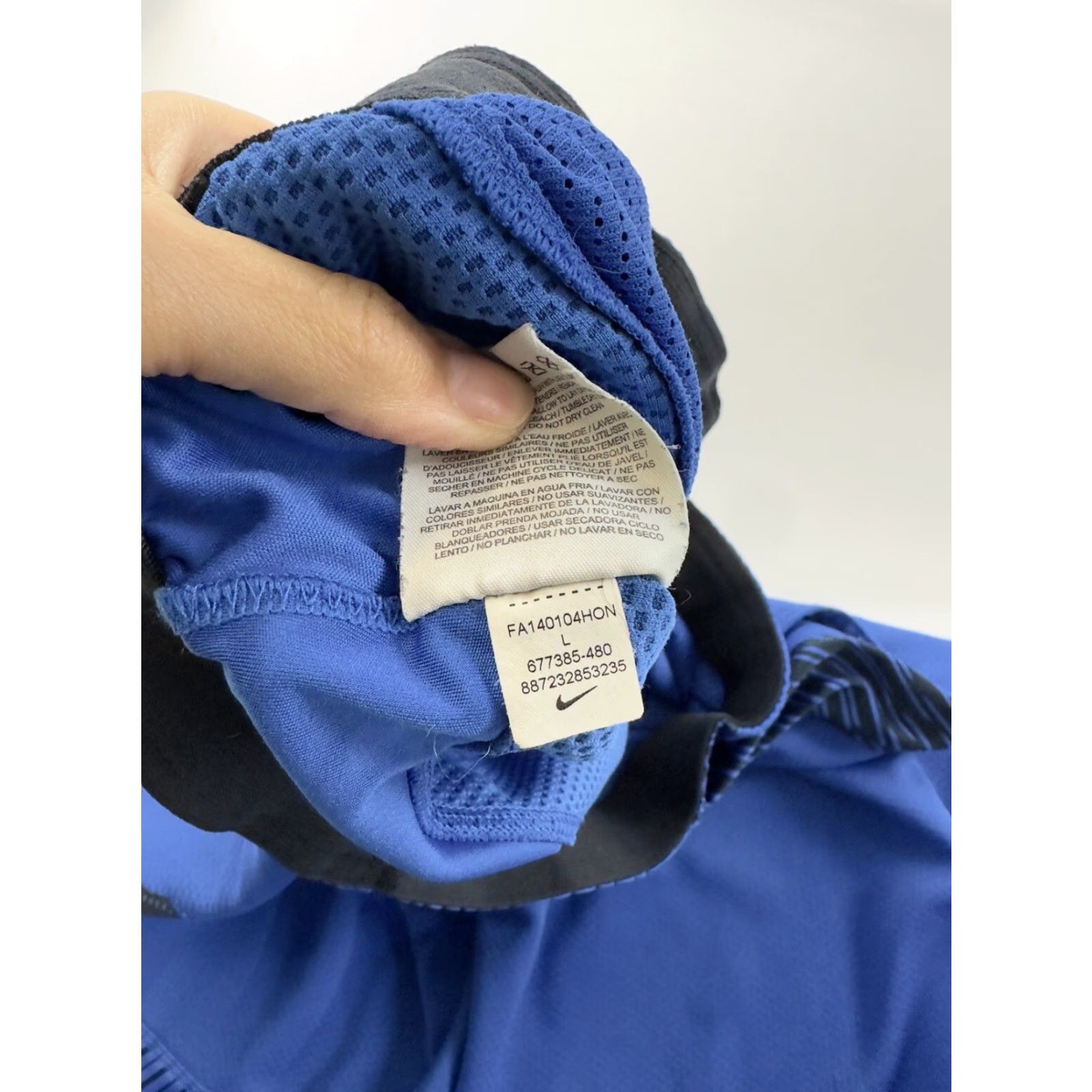 Nike Nike Shorts Men L Large Football Elite Training Camp Regionals Rare Skull Blue Athletic Mens Size US 33 - 8 Thumbnail