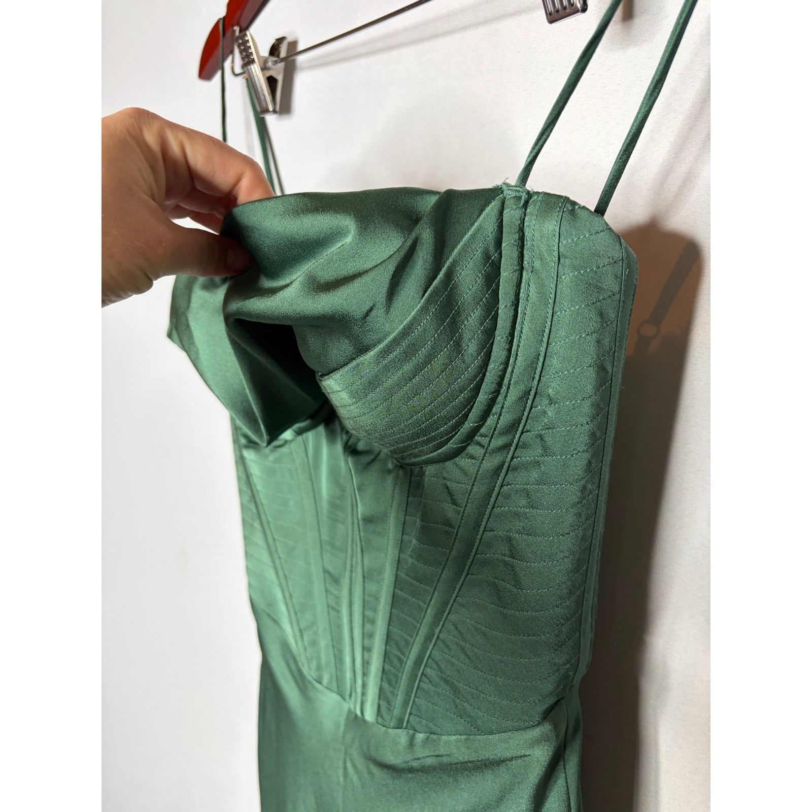 House of CB House Of CB Charmaine Corset Maxi Dress in Forest Green XS Size XS / US 0-2 / IT 36-38 - 7 Thumbnail