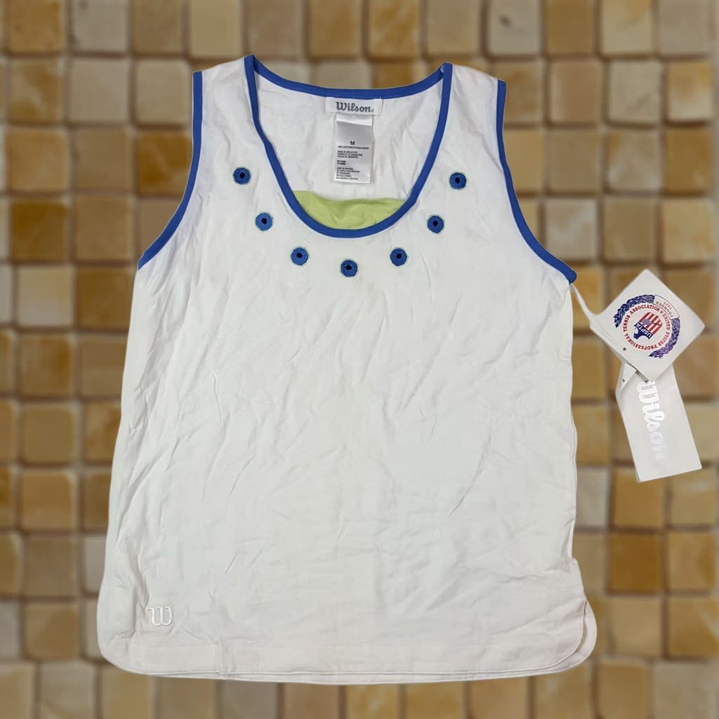 Wilson Wilson Sportswear Shirt Women's Medium Sleeveless Tank Top Athletic Preppy T Size M / US 6-8 / IT 42-44 - 1 Thumbnail