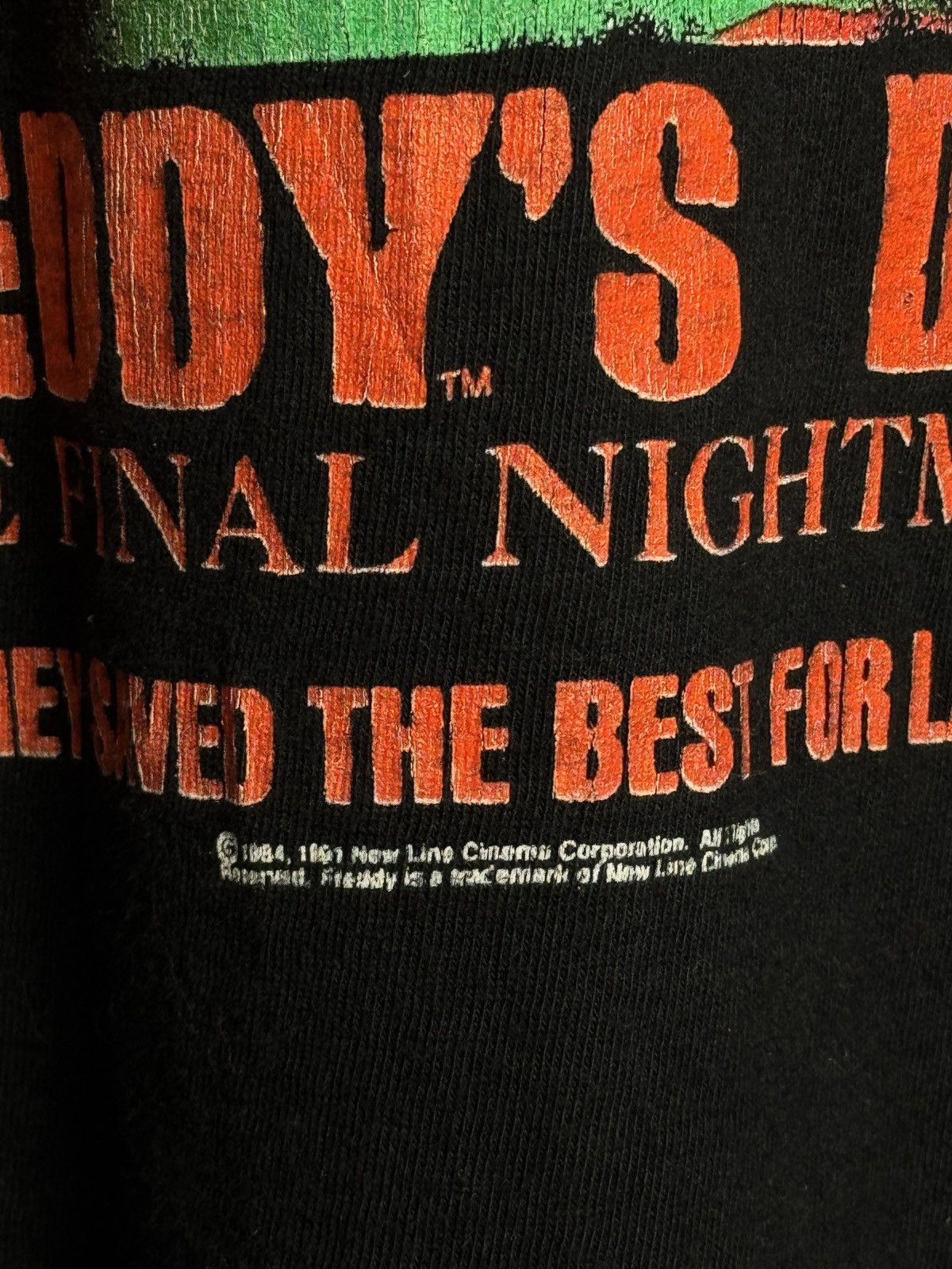Vintage Vintage 1984 Freddy's Dead The Final Nightmare Size US L / EU 52-54 / 3 - 4 Thumbnail