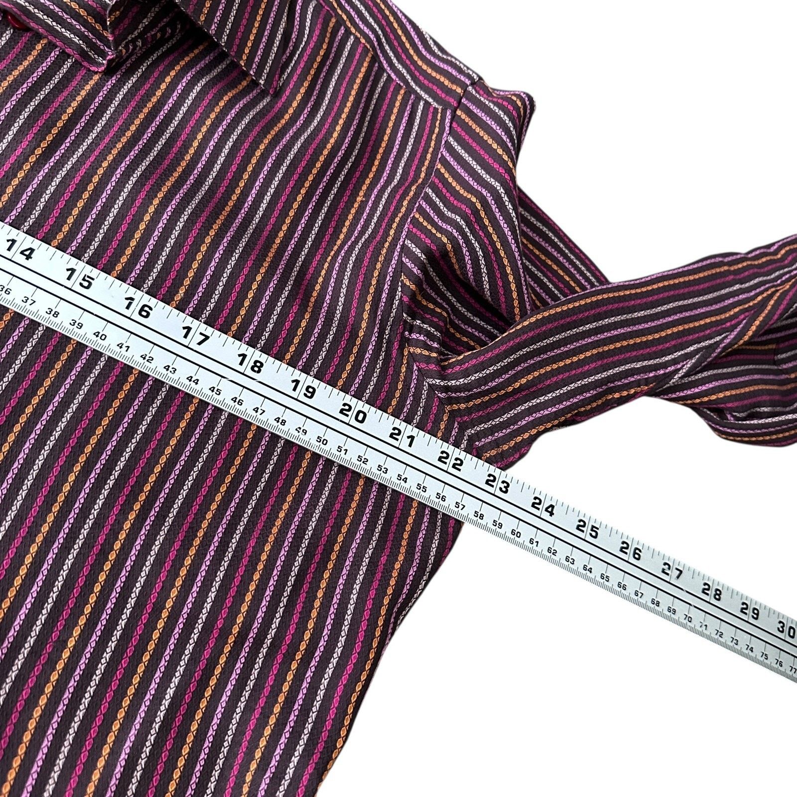 Other A BASILE Dress Shirt Mens 16 Multicolor Long Sleeve Size US L / EU 52-54 / 3 - 10 Thumbnail