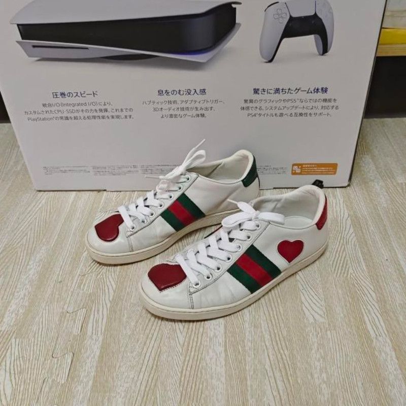 Gucci White ACE Sport Fashion Sneakers for Women 0079