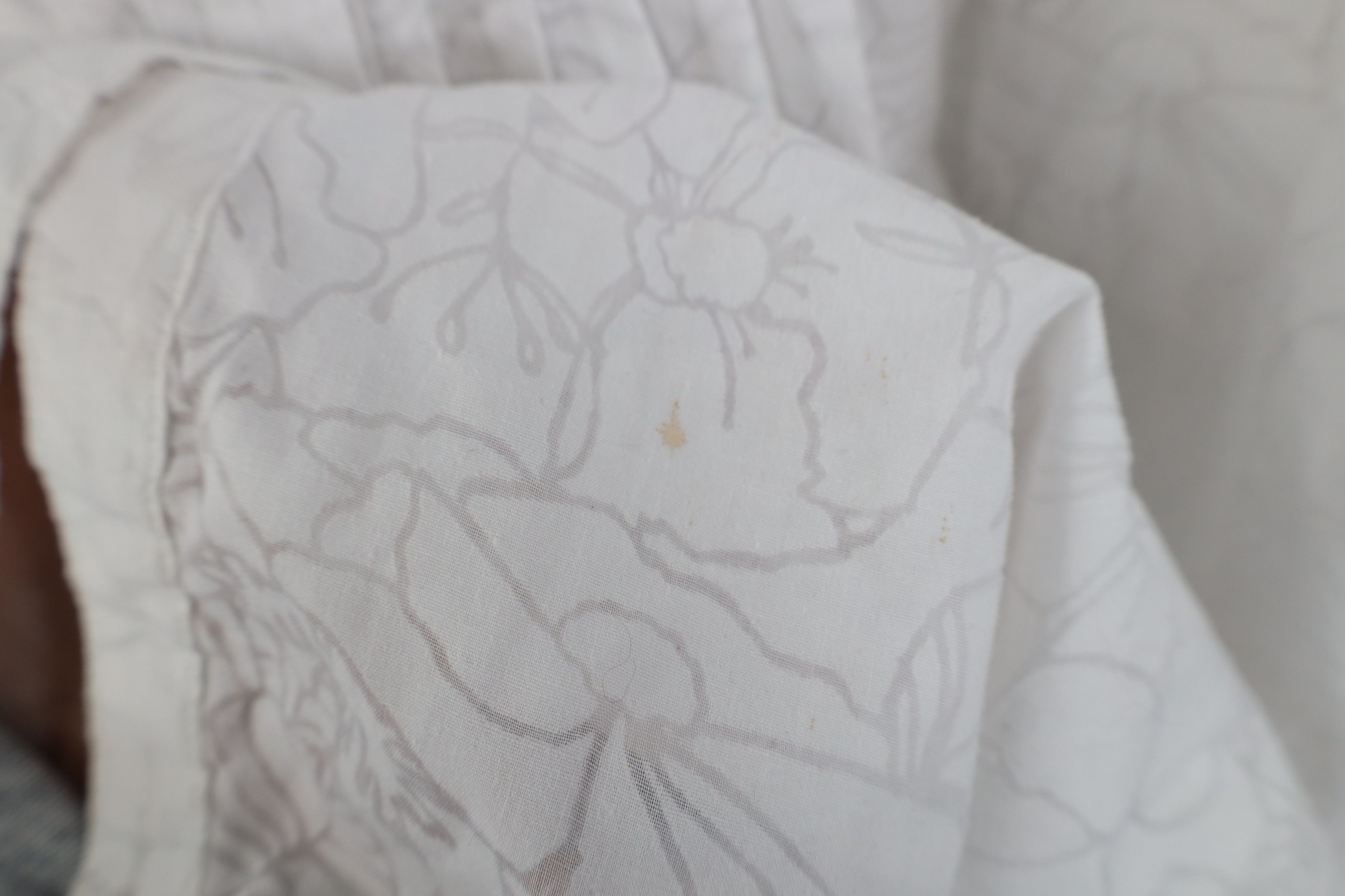 Vintage New Lole Print Flower Ruffled Dreamy Button Shirt White Size XL / US 12-14 / IT 48-50 - 8 Thumbnail