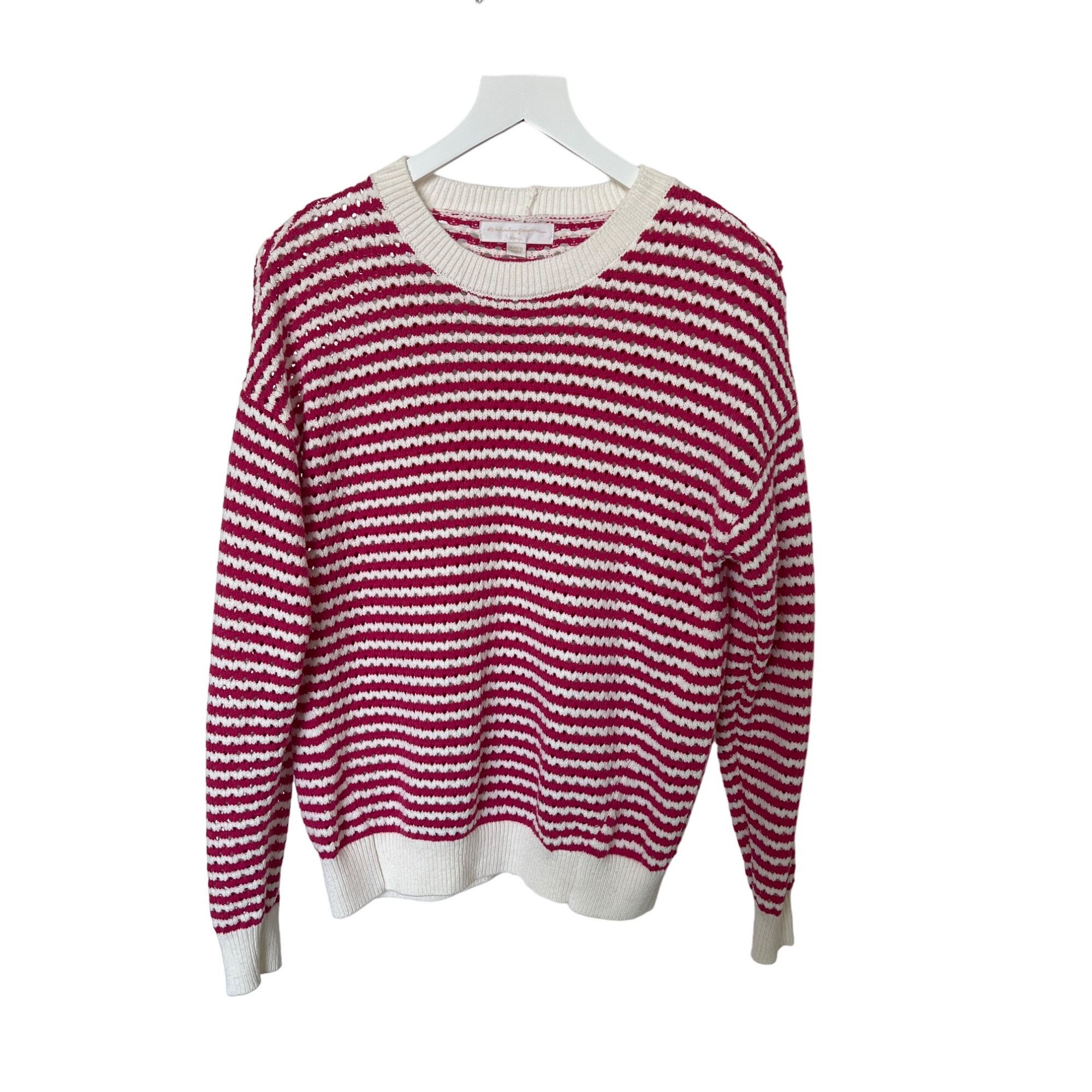 Spiritual Gangster Spiritual Gangster Pink & Ivory Stripe Sweater Size S / US 4 / IT 40 - 5 Thumbnail