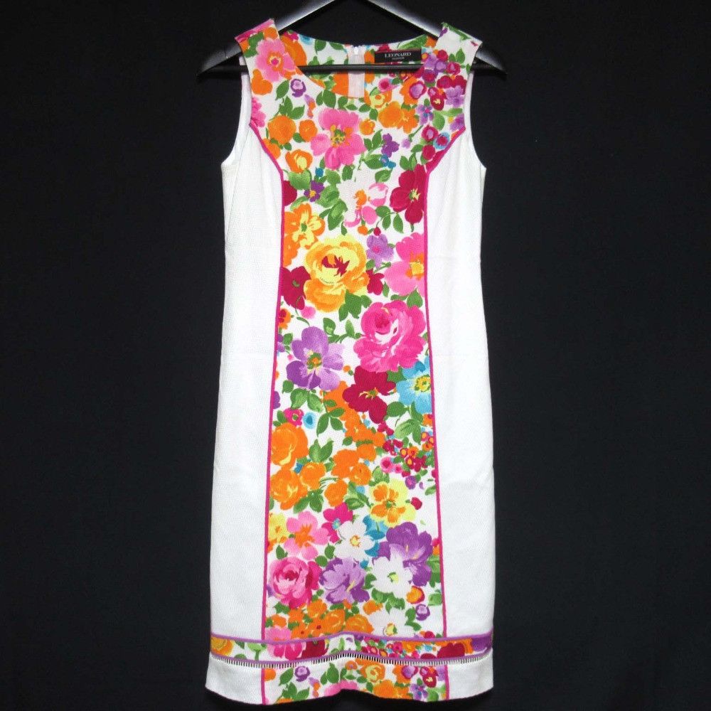 Other Other LEONARD FASHION Flower Print Sleeveless Dress Others Dresses DUTY FREE for USA Size ONE SIZE - 1 Thumbnail