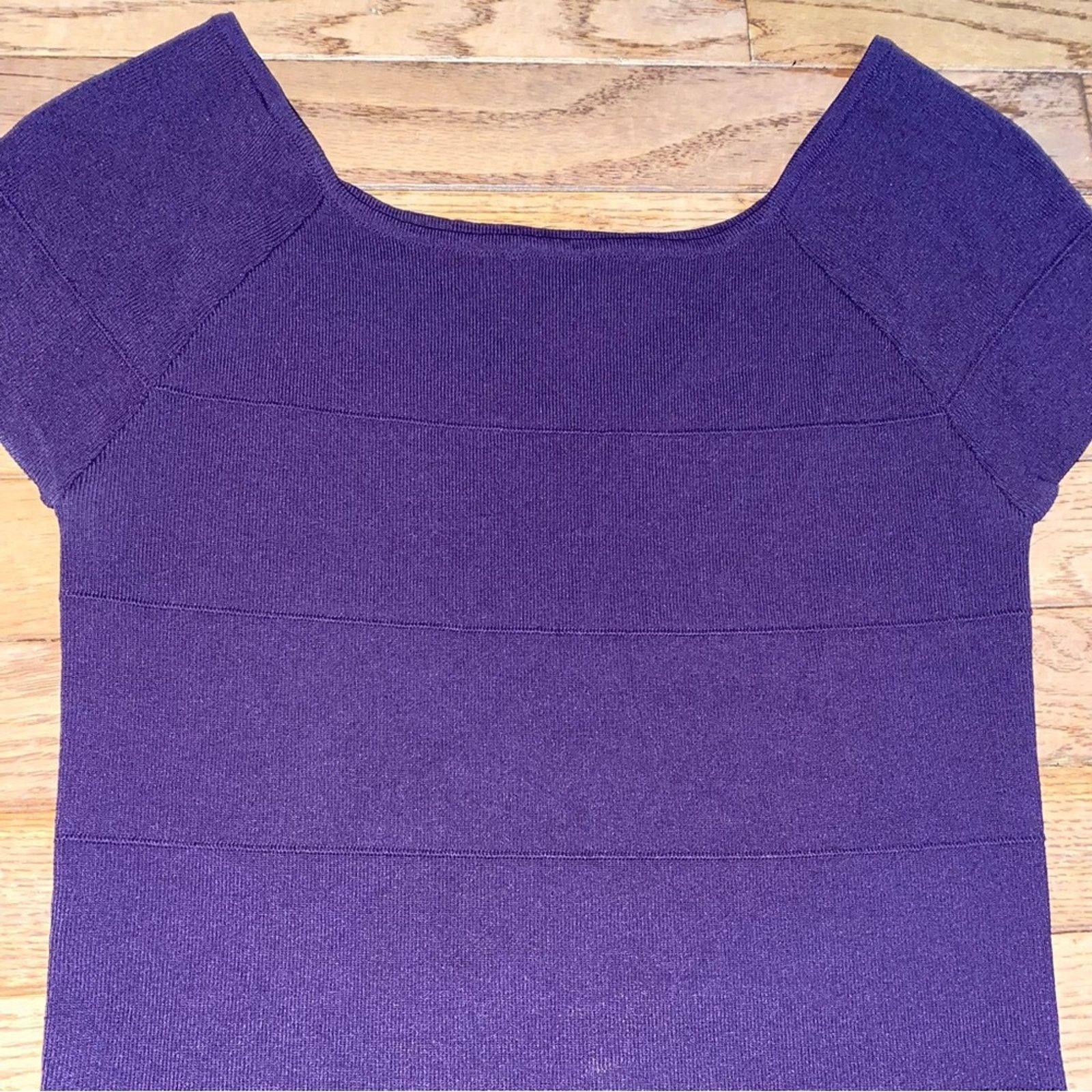 Vivienne Tam Vivienne Tam Black Knit Ribbed Short Sleeve Top Size Medium Size M / US 6-8 / IT 42-44 - 6 Thumbnail