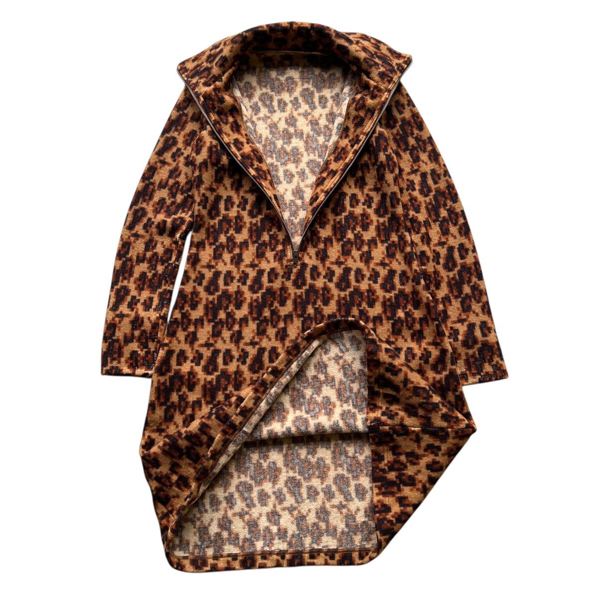 Beauty Beast 🔥 Rare Pick Beauty Beast Leopard Half Zip Coat Dress Size M / US 6-8 / IT 42-44 - 10 Thumbnail