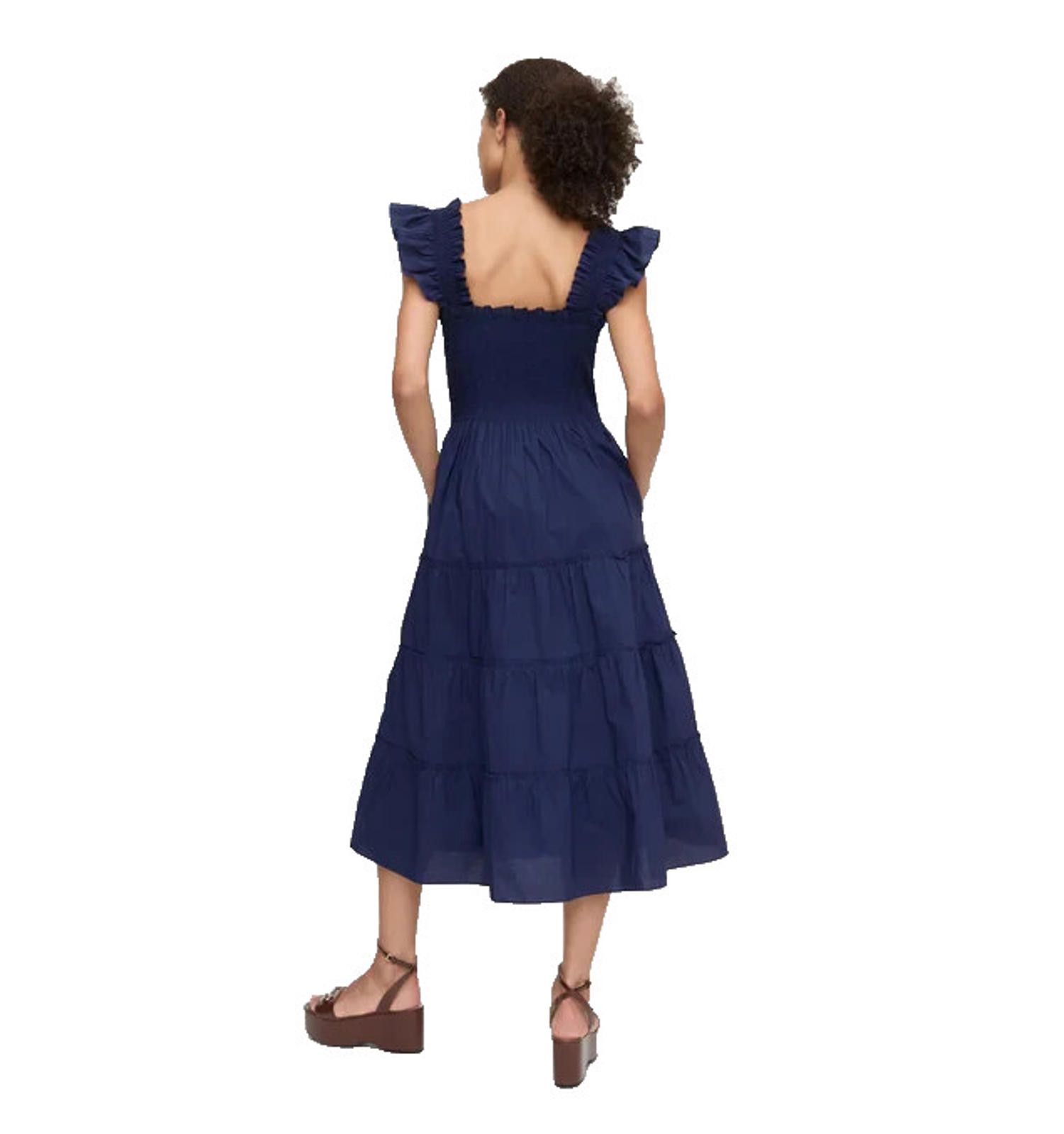 Designer Hill House Womens XS Navy Blue The Ellie Nap Dress Midi Maxi Size XS / US 0-2 / IT 36-38 - 3 Thumbnail