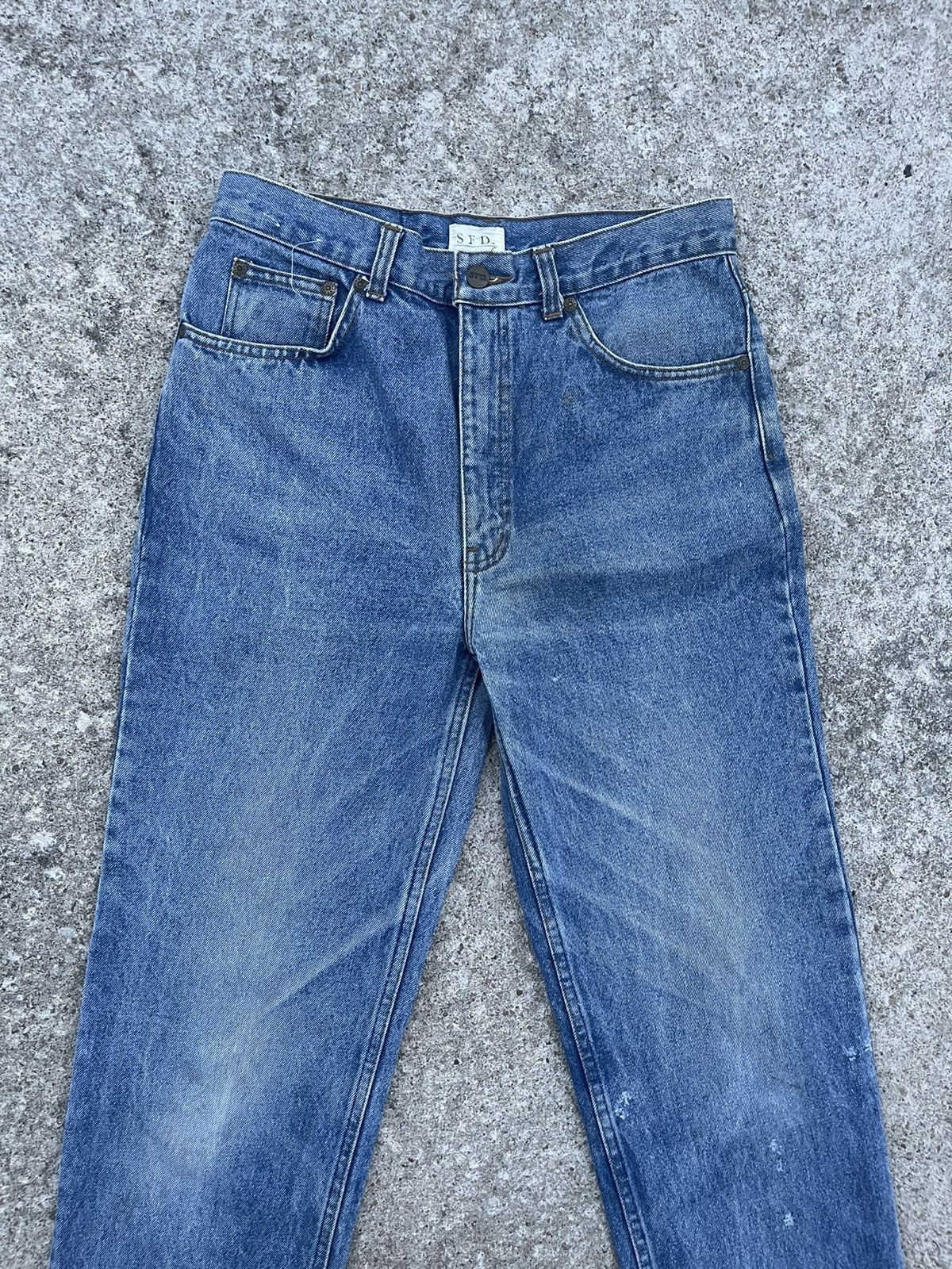 Japanese Brand 🔥 SFD Japanese Distressed Denim Streetwear W30🔥 Size US 30 / EU 46 - 3 Thumbnail