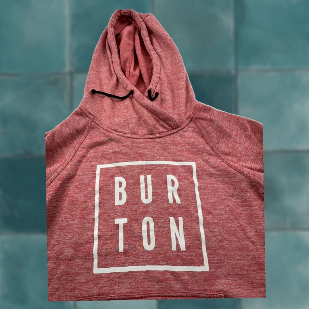 Burton VINTAGE Burton Hoodie Womens XS Heather Red Size XS / US 0-2 / IT 36-38 - 4 Thumbnail