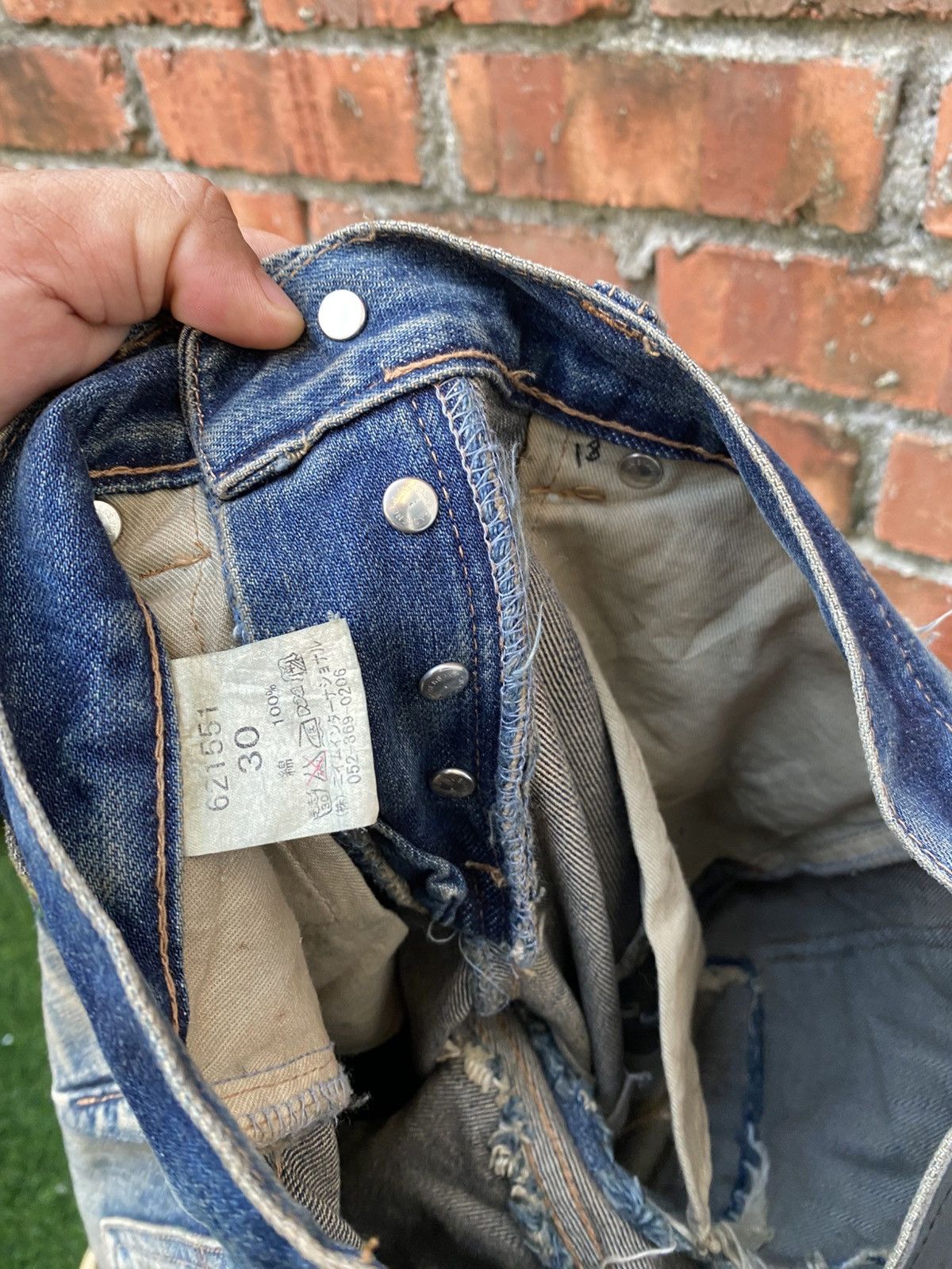 Ego Tripping × If Six Was Nine × Japanese Brand W31x32 ego tripping distressed denime japanese brand Size 31" - 11 Thumbnail