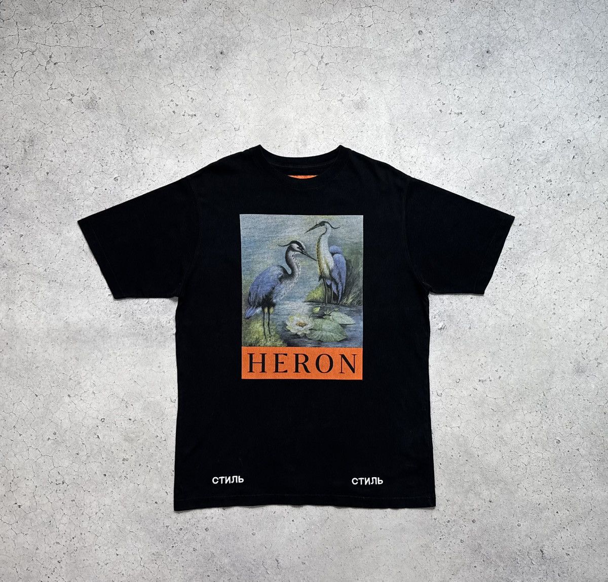 Heron Preston Heron Preston Vintage Luxury Big Logo T-Shirt Стиль Size US S / EU 44-46 / 1 - 1 Thumbnail