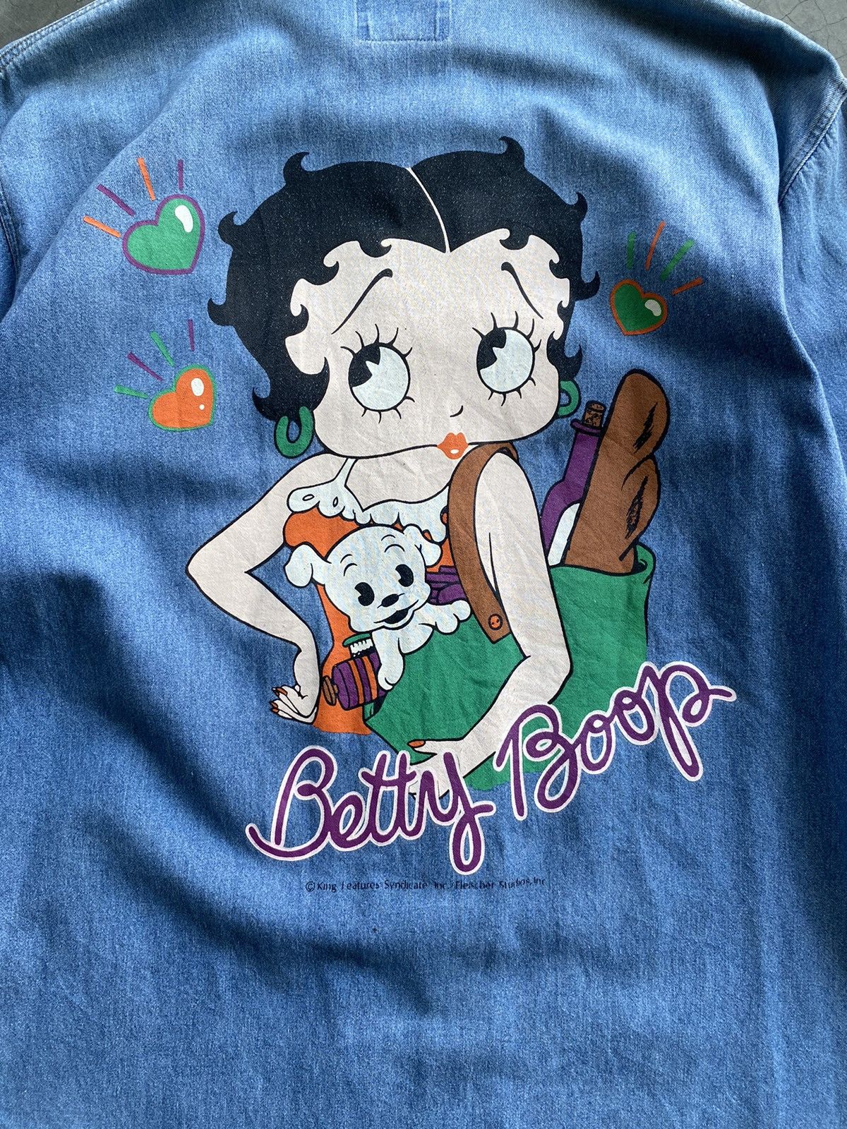 Vintage Vintage Denim Betty Boop Button Up Shirt Size US M / EU 48-50 / 2 - 6 Thumbnail