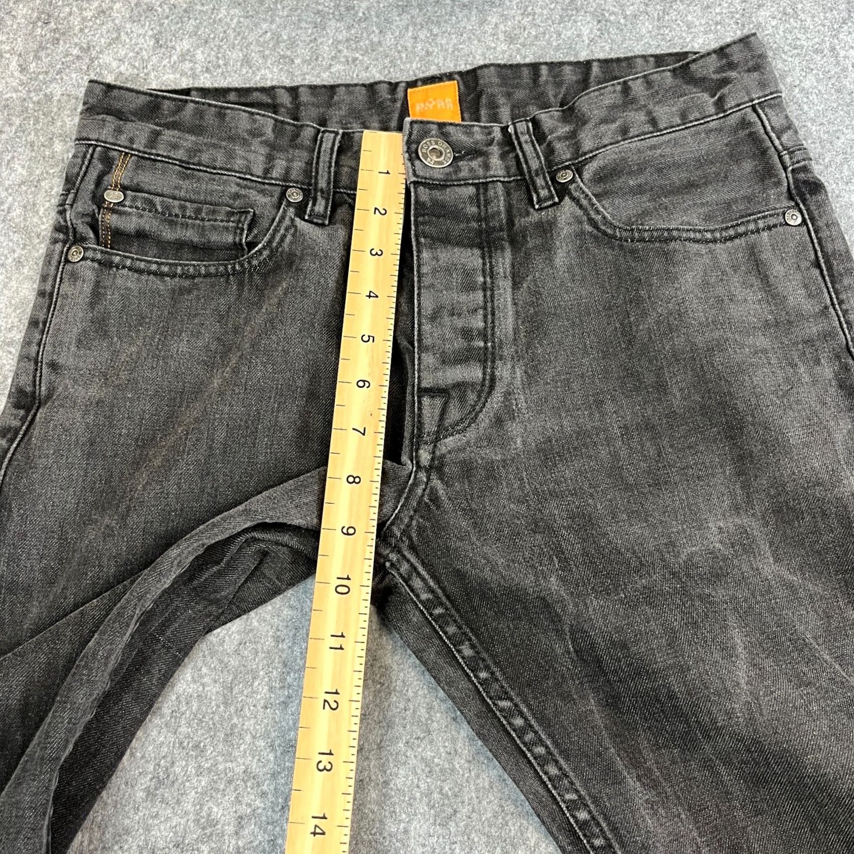 Hugo Boss HUGO BOSS Jeans Regular Straight 31 Dark Grey 100% Cotton Men Jeans Size US 31 - 5 Thumbnail