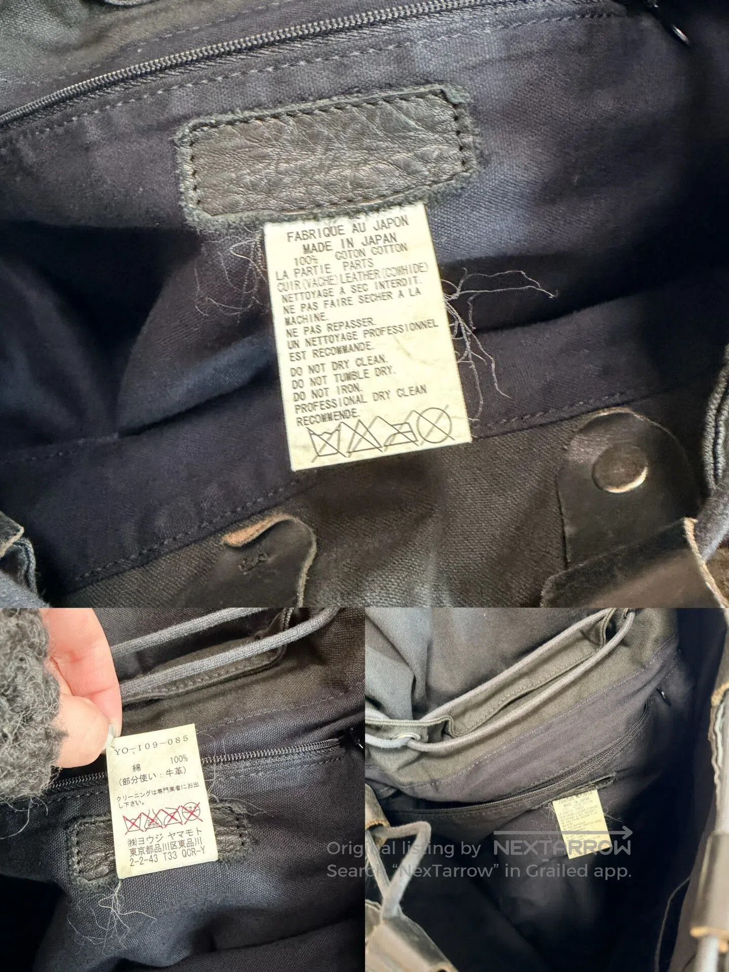 Y's Yohji Yamamoto Y's Backpack. Size ONE SIZE - 9 Thumbnail