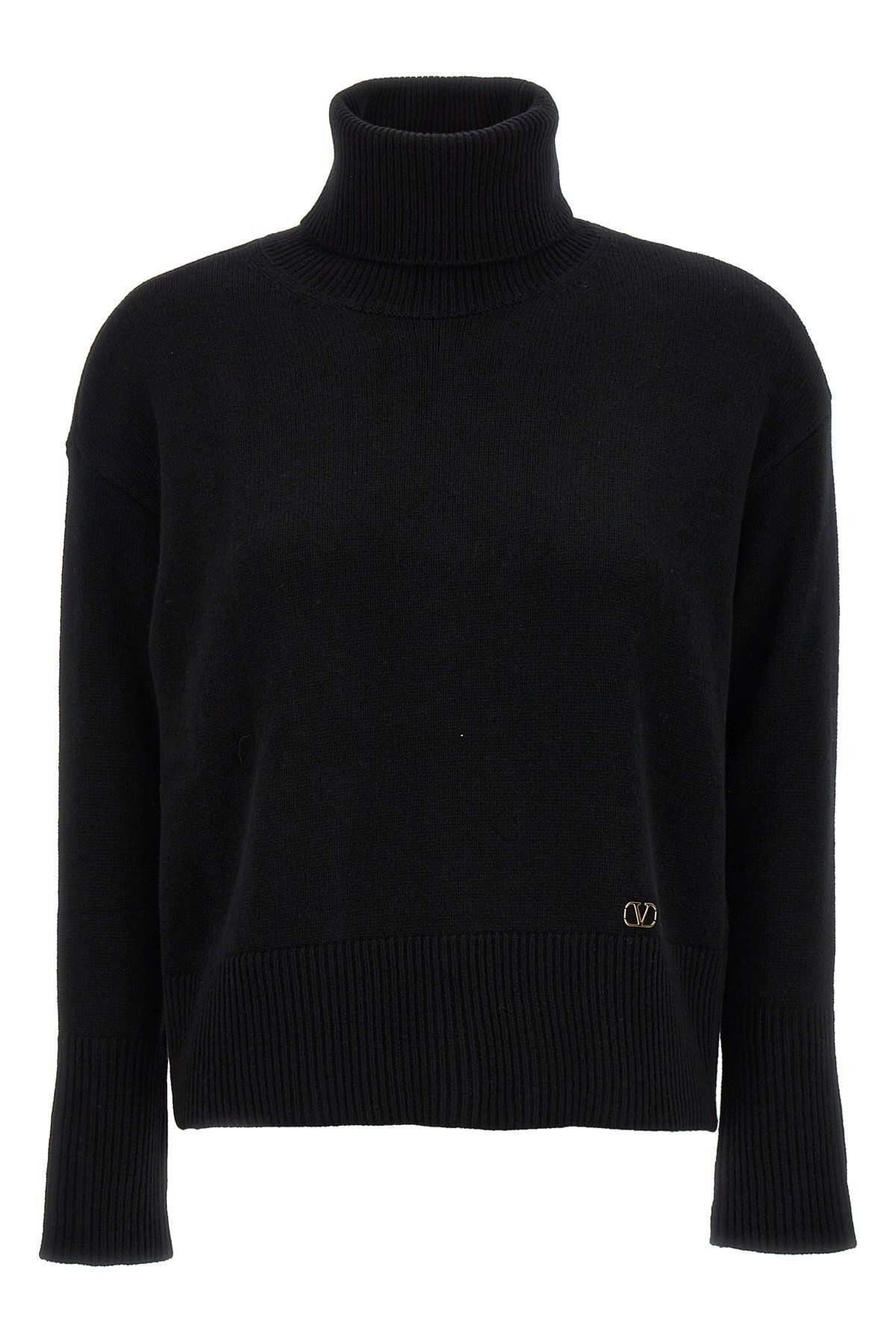 image of Valentino Garavani Valentino 'vlogo Signature' Sweater in Black, Women's (Size Small)