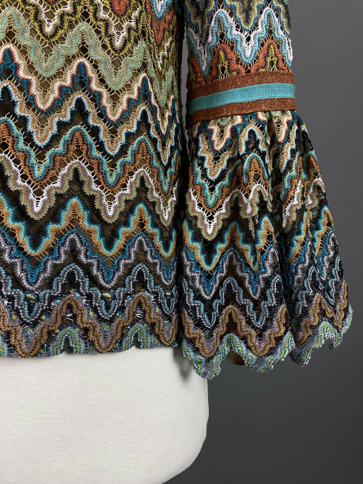 Designer Ana Alcazar Multicolor Geometric Pullover Sweater Size 38 Size M / US 6-8 / IT 42-44 - 7 Thumbnail