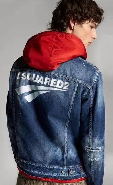 Dsquared2 Dsquared2 Denim Jacket Red Lining Size US M / EU 48-50 / 2 - 9 Thumbnail
