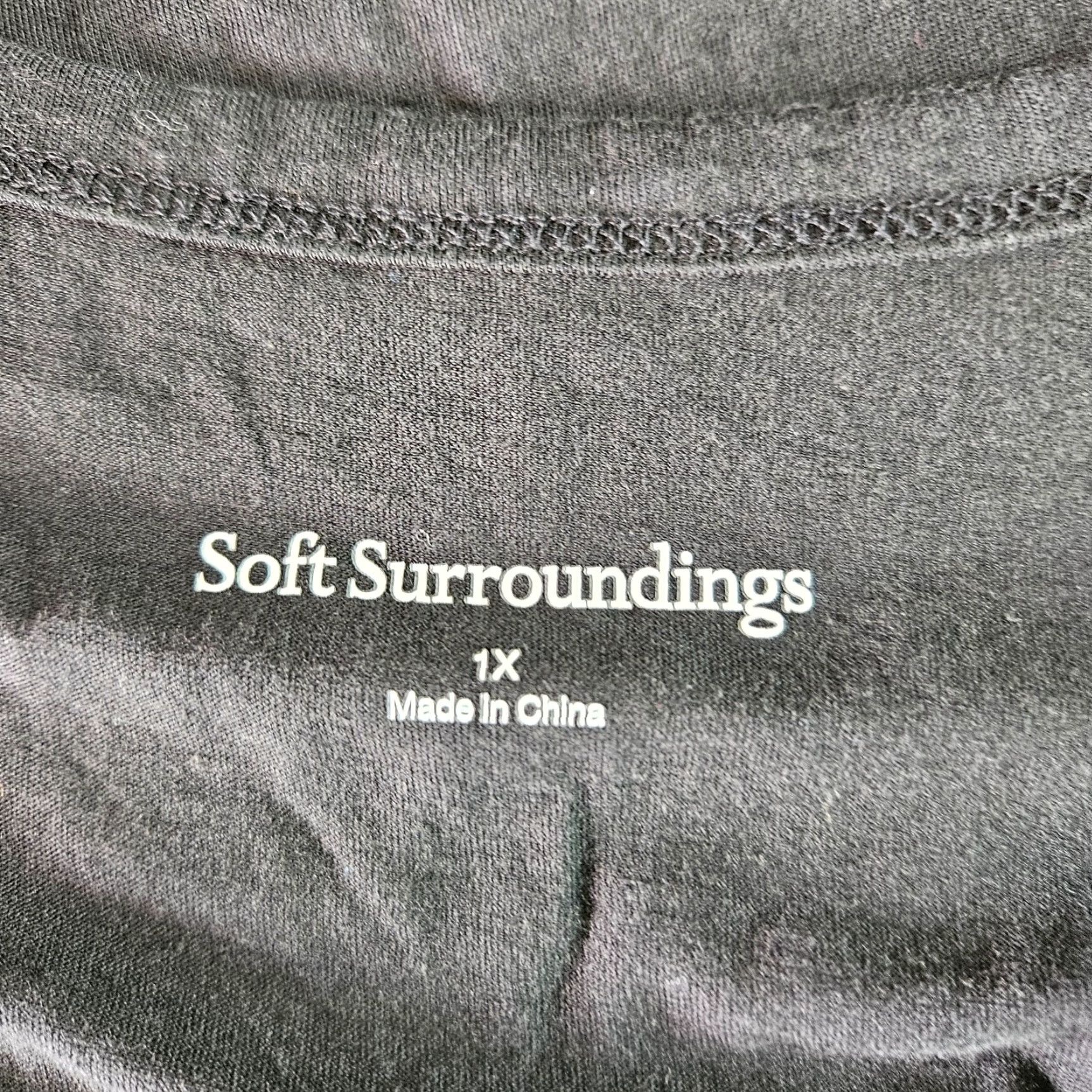 Soft Surroundings Soft Surroundings Tank Dress Womens 1X Black Cotton Modal Pockets Knee Length Sleeveless Scoop Pullover Shirt Dress Womens Boys Girls Mens Size XL / US 12-14 / IT 48-50 - 5 Thumbnail