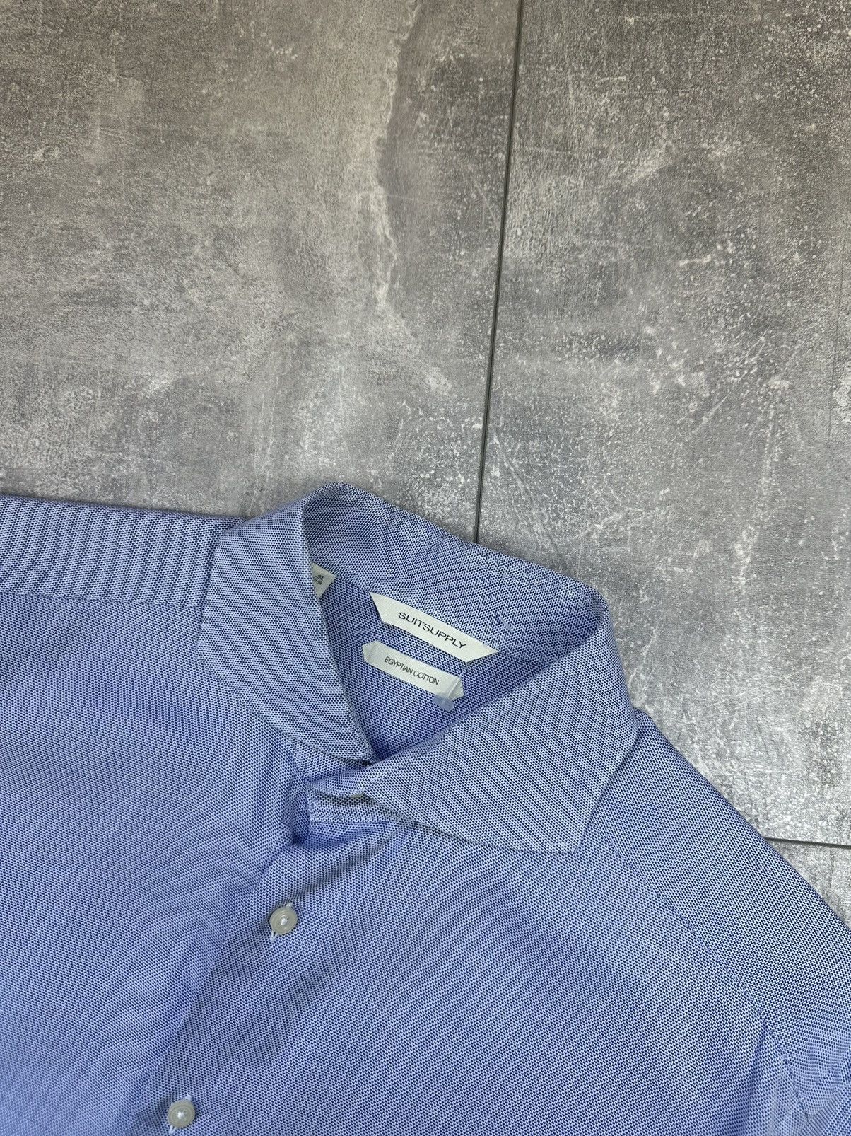 Vintage Suitsupply Luxury Blue Cotton Shirts Button Up Size US L / EU 52-54 / 3 - 5 Thumbnail