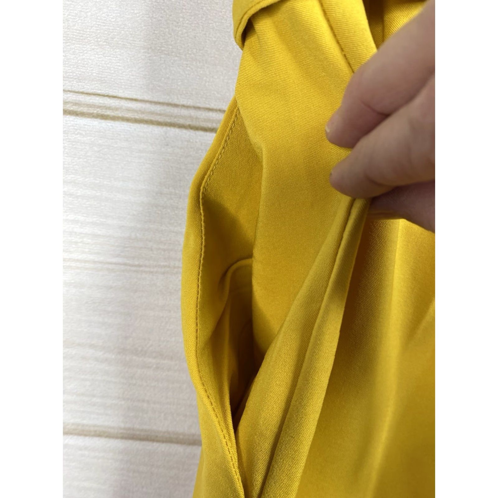 Vintage Grace Karin Pants Women XL Gold High Waist Casual Pencil Bow Ruffle Belt Tapered Paperbag Size 40" / US 18 - 6 Thumbnail