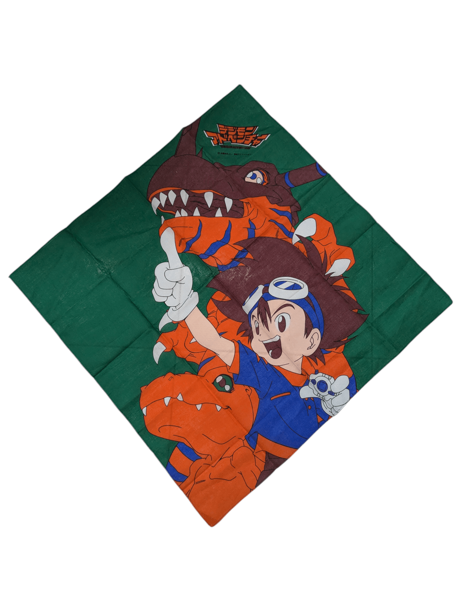 Anime × Japanese Brand Digimon Agumon Wargreymon Anime Cartoon Handkerchief Size ONE SIZE - 1 Thumbnail