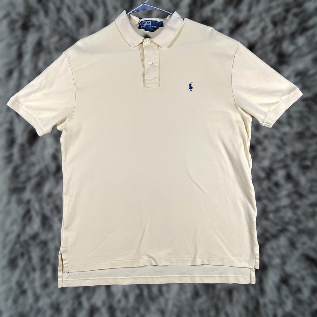 Polo Ralph Lauren Polo Shirt Mens Large Yellow Cotton Short Sleeve Pony Logo KnIT Polo by Ralph Lauren Polo Shirt Mens L Yellow 100% Cotton Short Sleeve Size US L / EU 52-54 / 3 - 1 Thumbnail