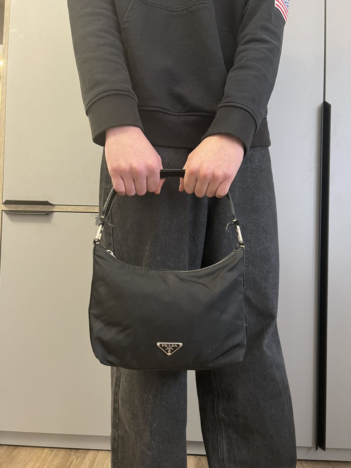 Prada Prada Nylon Handle bags Black With logo Size ONE SIZE - 2 Thumbnail