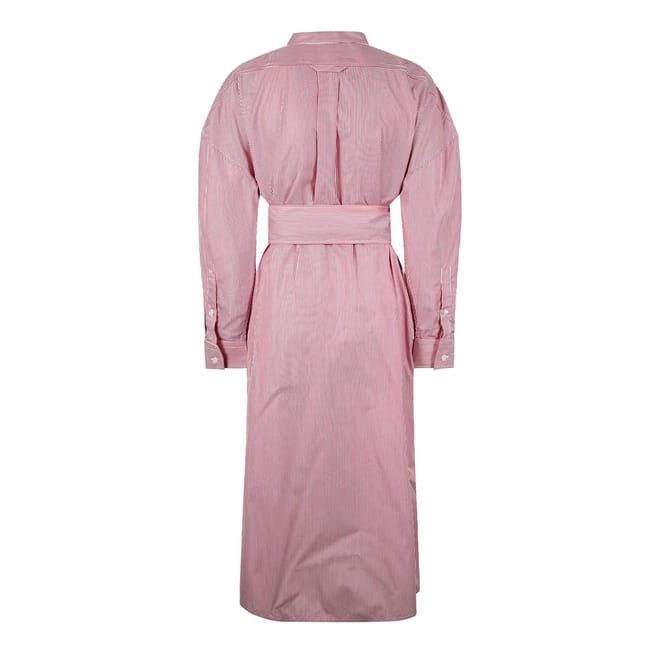 Bottega Veneta Bottega Veneta Collared Neck Midi Dress in Pink Size S / US 4 / IT 40 - 2 Thumbnail