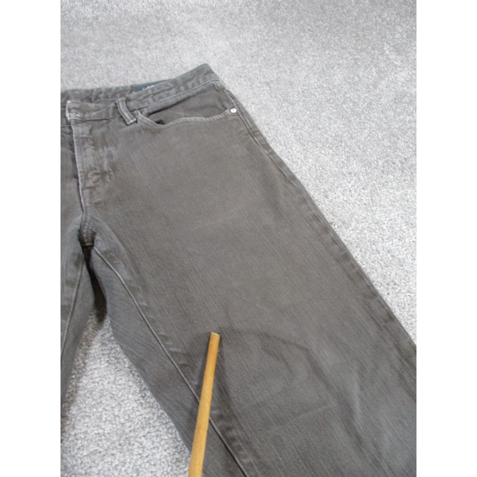 Bonobos Bonobos Travel Jeans Mens 33 Gray Denim Straight Fit 33X29 Size US 33 - 2 Thumbnail