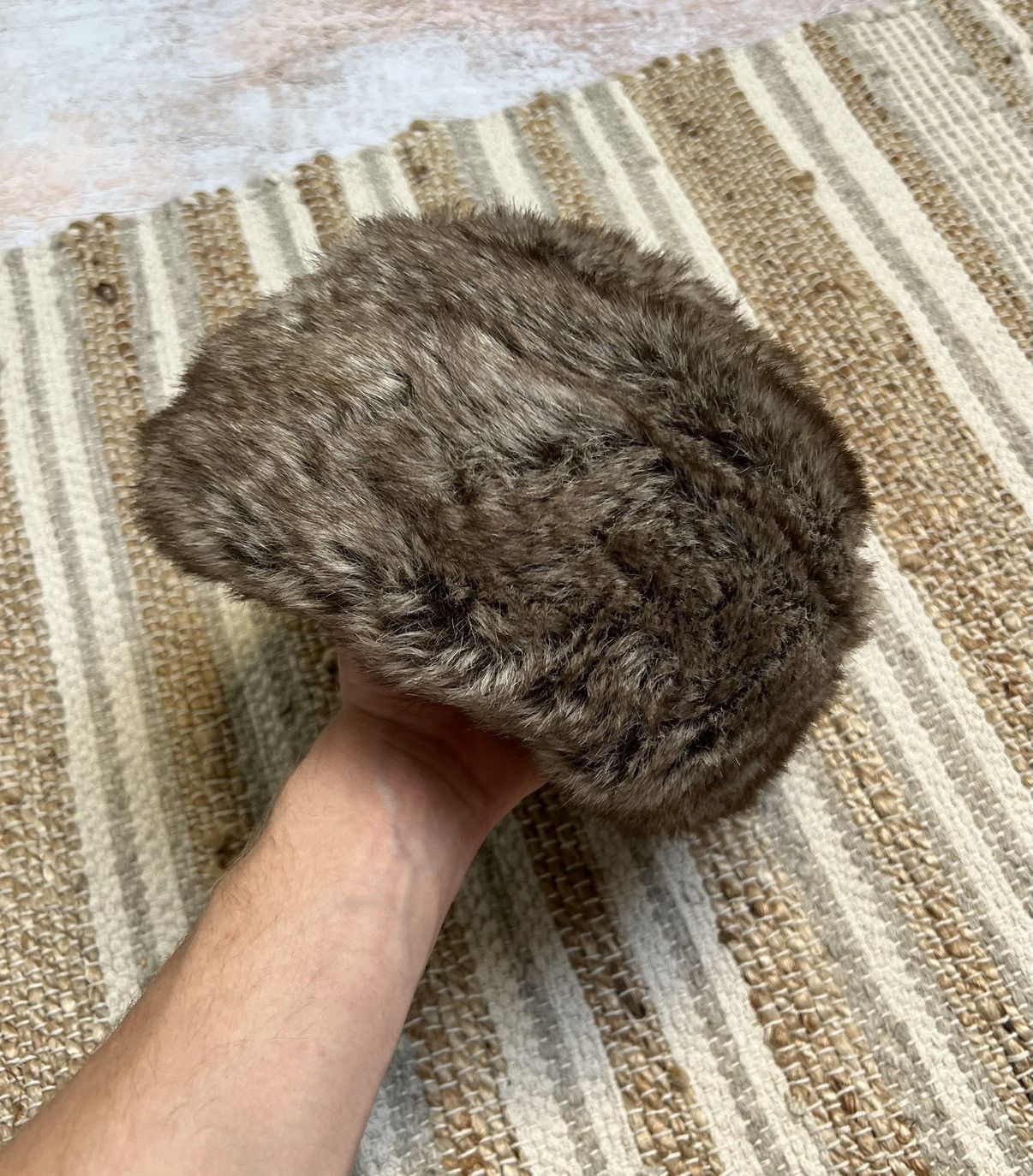 Japanese Brand × Vintage Vintage fur beanie Size ONE SIZE - 1 Thumbnail