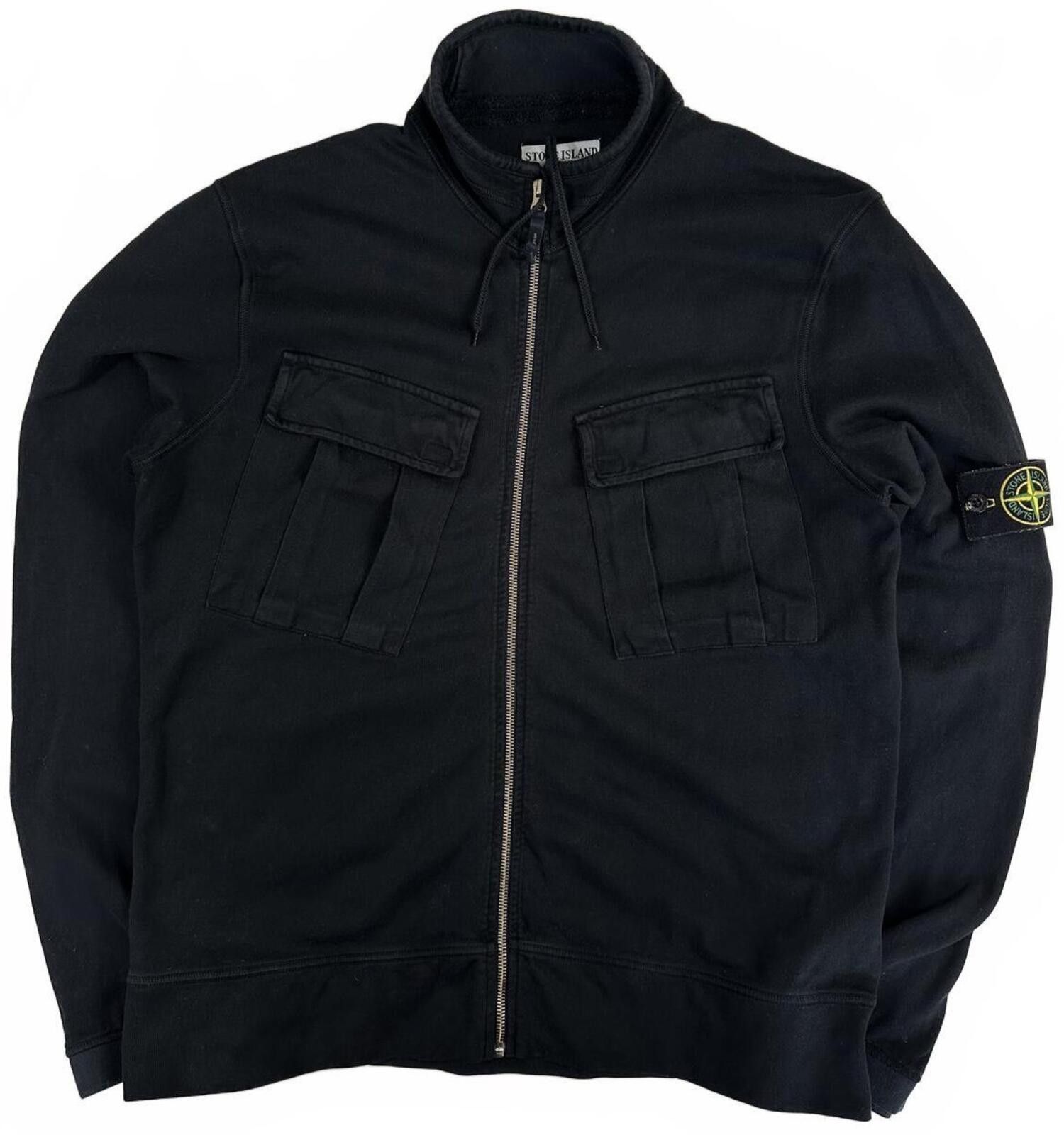 Stone Island Stone Island Vintage Full Zip Jumper Jacket Black XL Size US XL / EU 56 / 4 - 1 Thumbnail