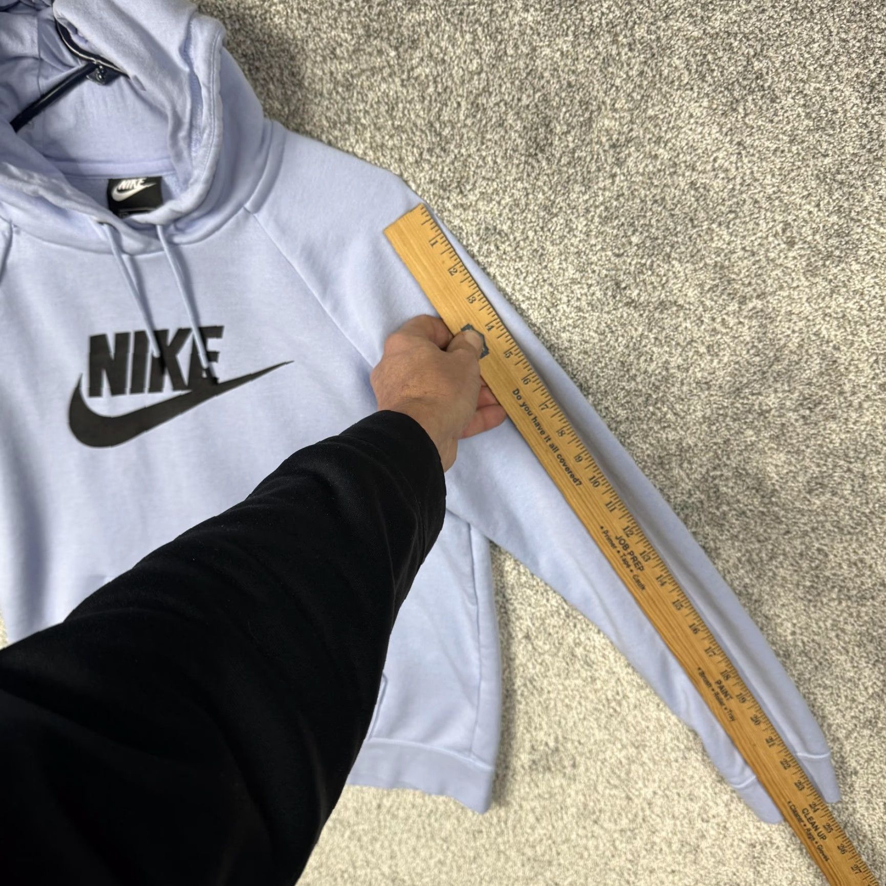 Nike Nike Hoodie Mens M Powder Blue Pullover Fleece Big Logo Sweatshirt Athleisure Size US M / EU 48-50 / 2 - 3 Thumbnail