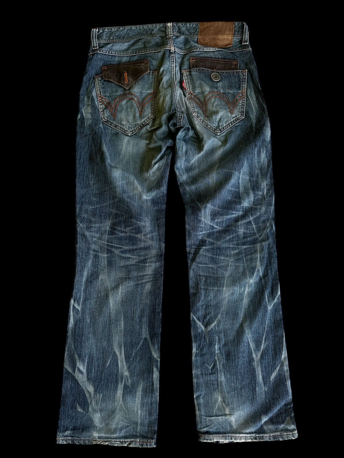 Kapital Flare 💥 Edwin Bluewashed Bootcut 💥 Size US 33 - 2 Thumbnail