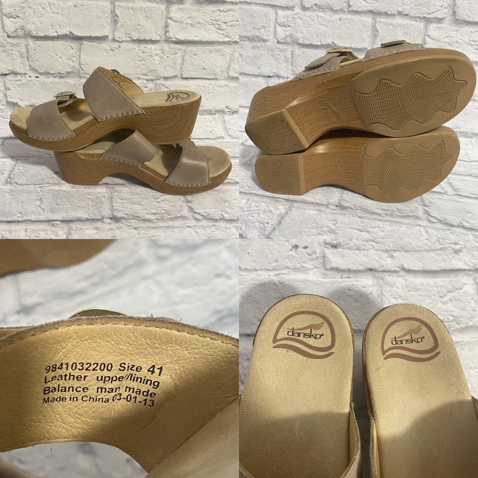 Dansko Dansko Sophie Double Buckle Straps Sandals Brown 9841032200 Women's Size 41 Size US 9 / IT 39 - 8 Thumbnail