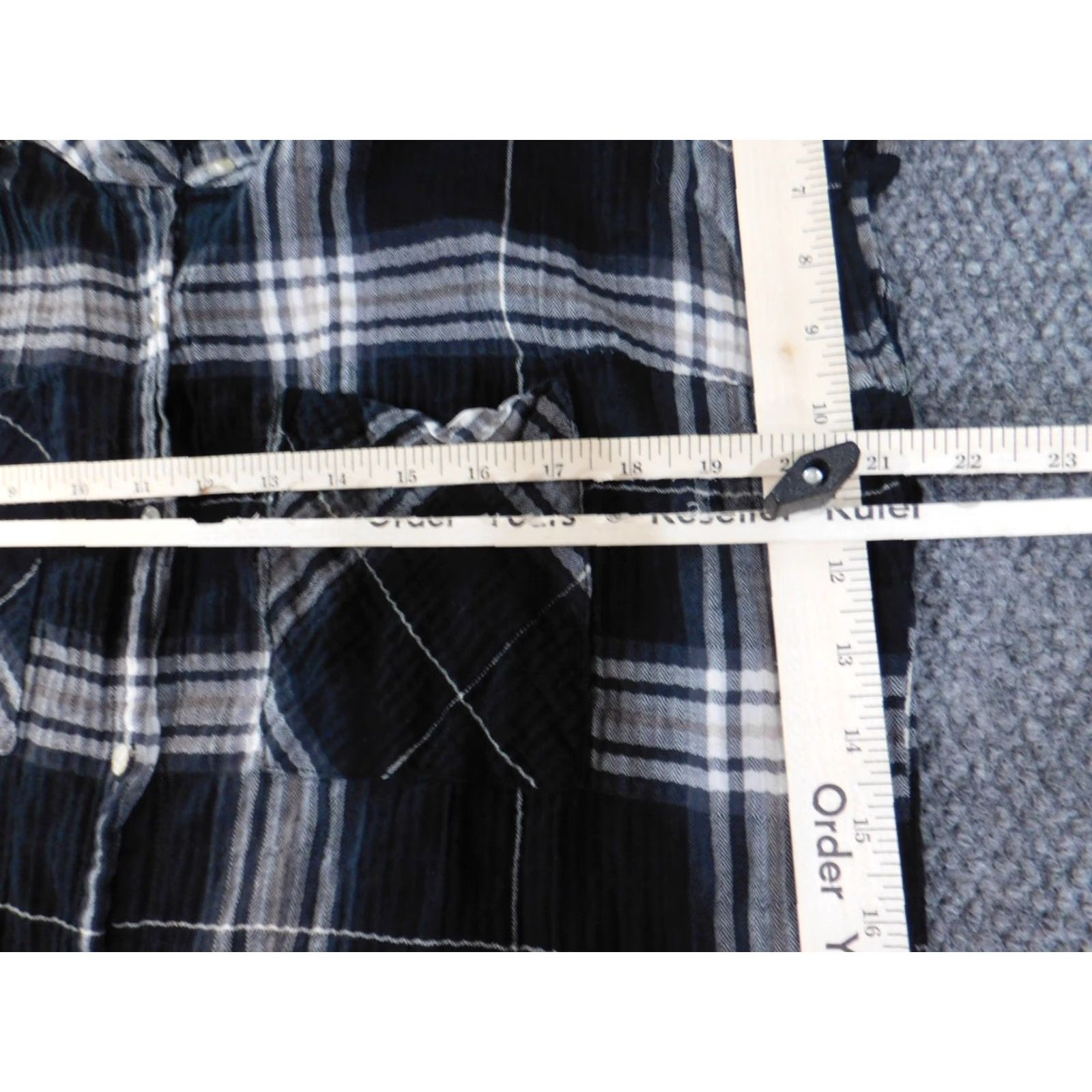 Vintage Lovestitch Womens Black Plaid Button-Up Blouse M User: Lovestitch Womens Black Plaid Button-Up Blouse M Size M / US 6-8 / IT 42-44 - 6 Thumbnail