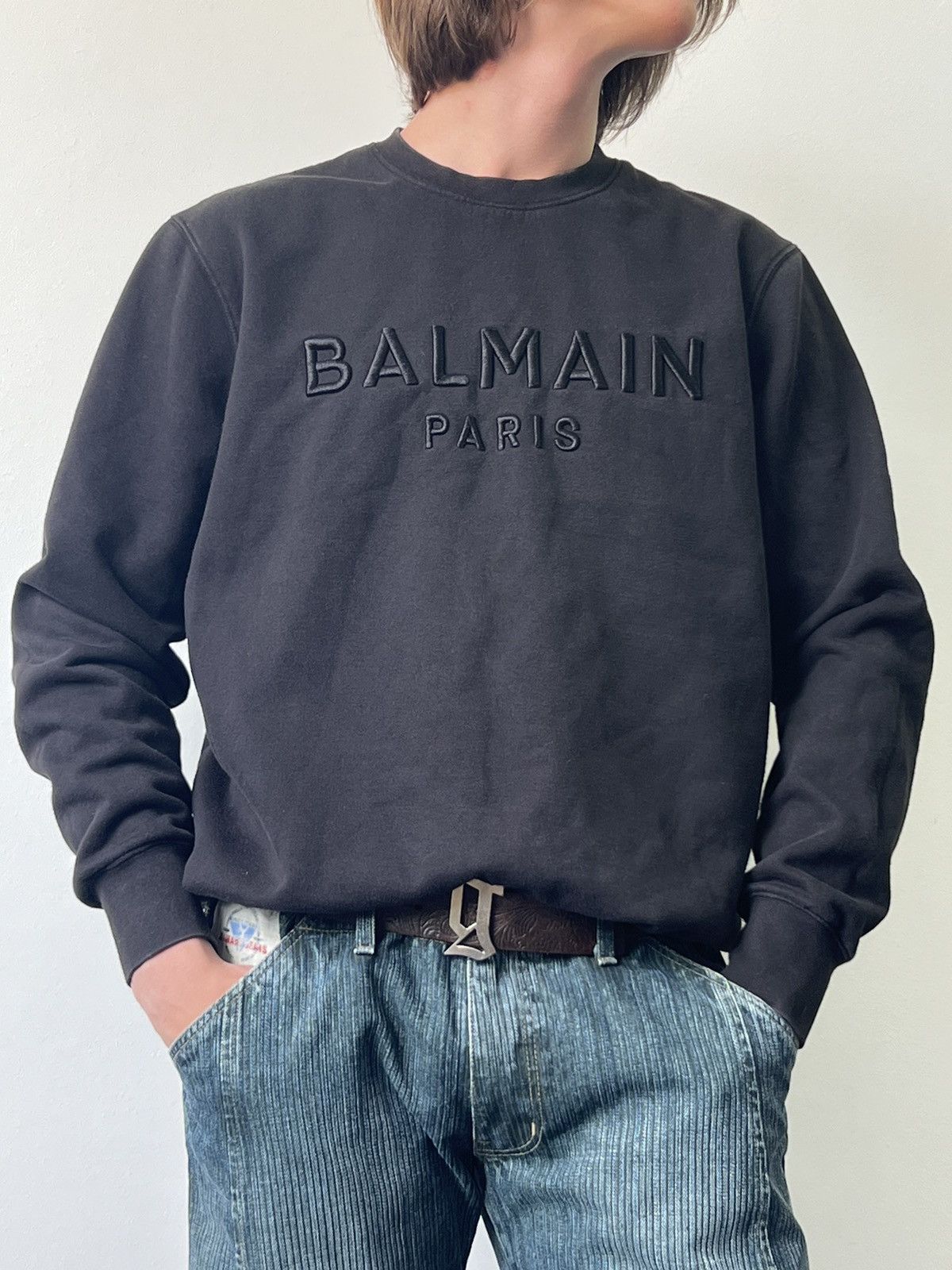 Balmain Balmain Paris logo sweatshirt Size US M / EU 48-50 / 2 - 1 Thumbnail
