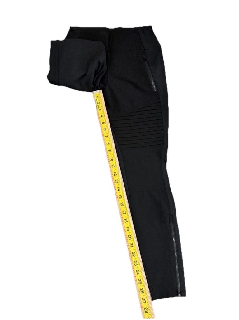 Athleta ATHLETA HEADLANDS HYBRID MOTO TIGHT 27” BLACK COLOR SIZE 4 Size 27" / US 4 / IT 40 - 2 Thumbnail