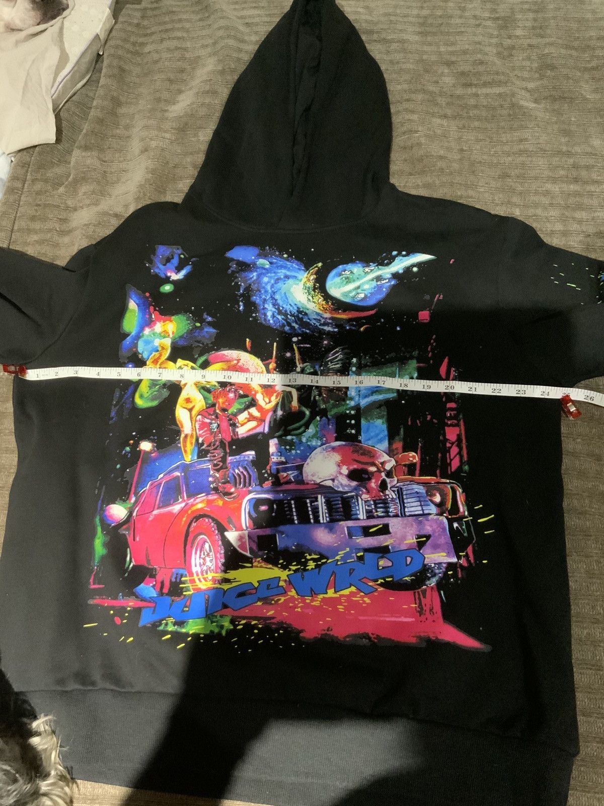 999 Club × Vlone VLONE X JUICE WORLD BLACK HOODIE COLLAB Size US L / EU 52-54 / 3 - 6 Thumbnail