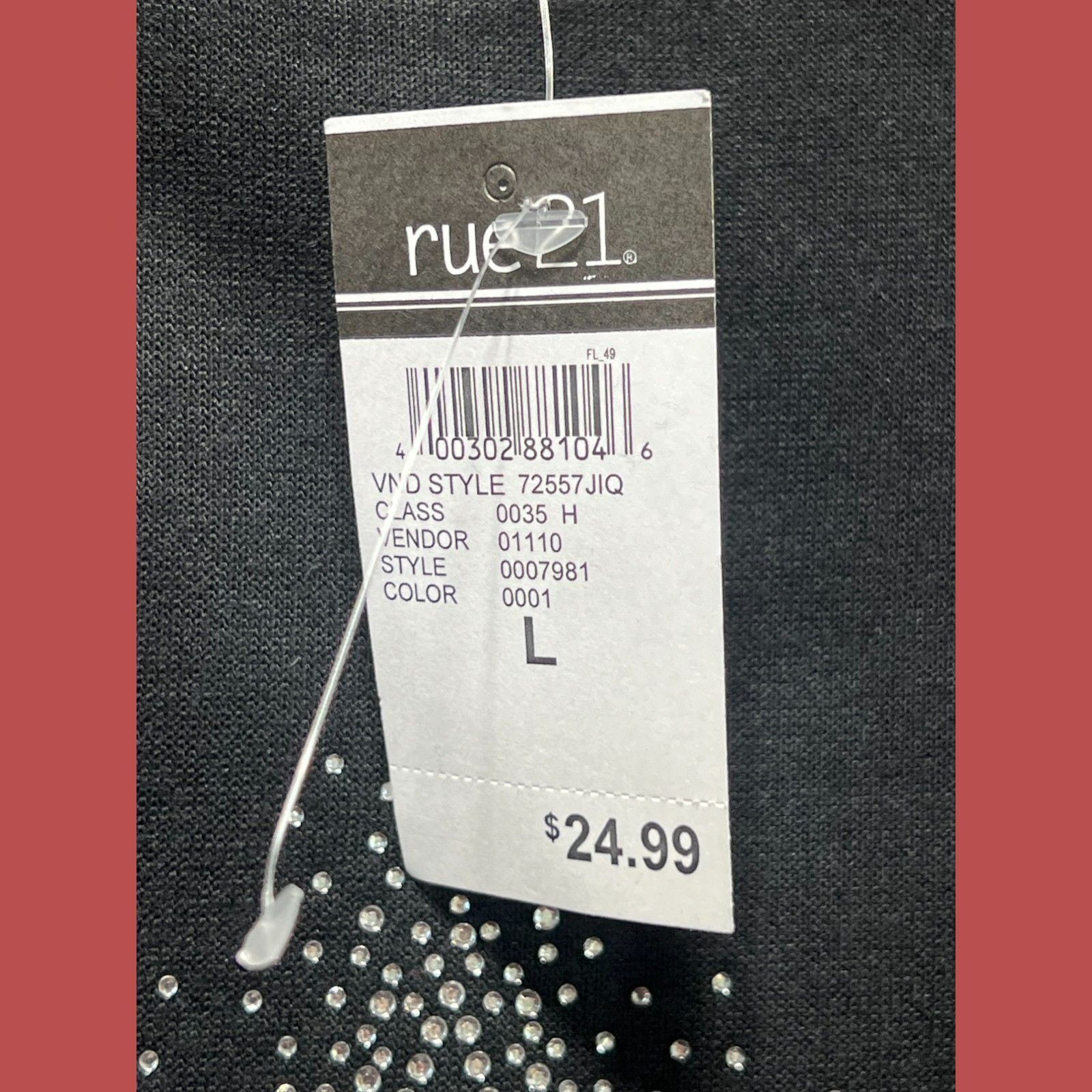 rue21 Rue 21 - Women's Long Sleeve Casual Sweatshirt - Black - Lar Size L / US 10 / IT 46 - 8 Thumbnail