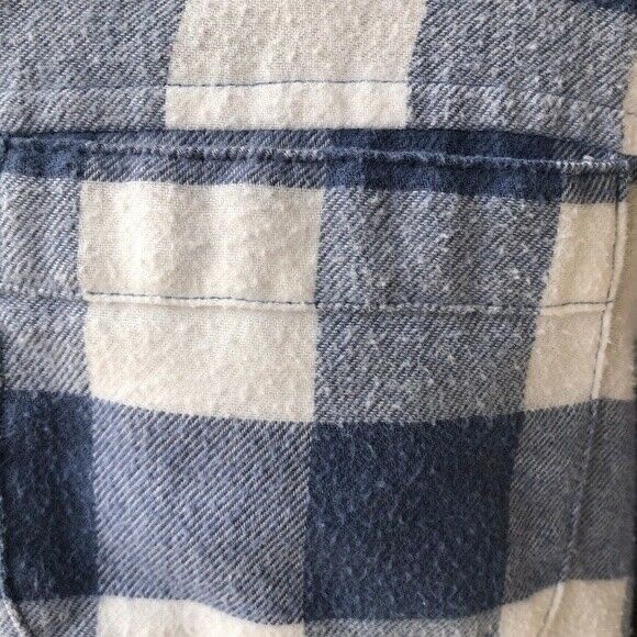 Nordstrom Free Press Nordstrom Women's Blue Plaid Flannel Lounge Sleep Size XS / US 0-2 / IT 36-38 - 7 Thumbnail
