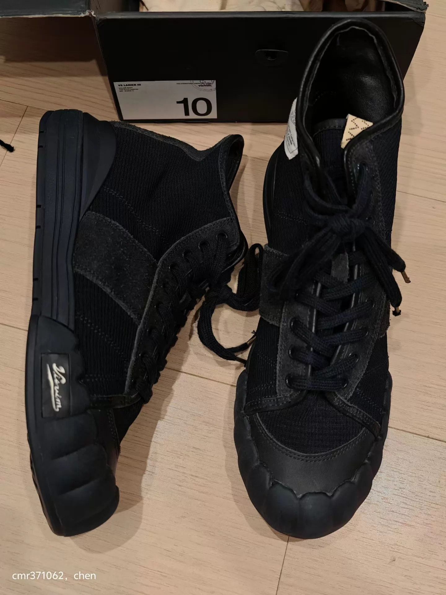 Visvim VISVIM 21aw spot VS LANIER HI Sports Navy 9.5/10, Black 10.5 Size US 10.5 / EU 43-44 - 2 Thumbnail